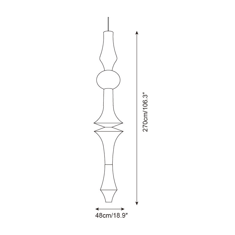 Zyora Sculptural Paper Pendant Lamp - Letslighting