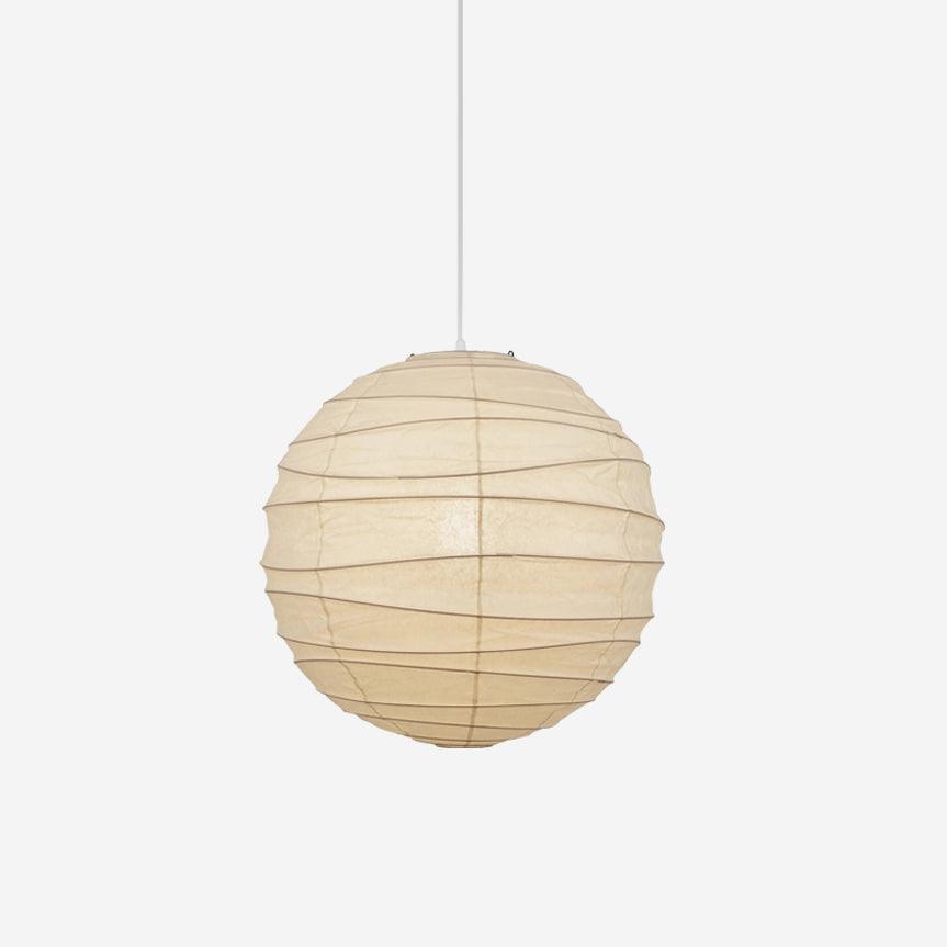 Luna Pendelleuchte mit japanischem Papier-Globus