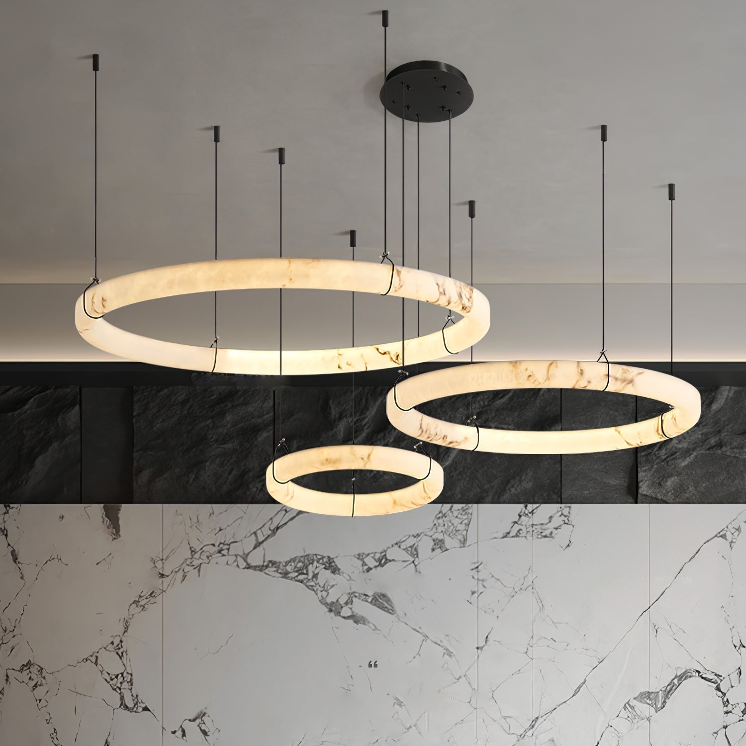 Aureon Alabaster Chandelier Luxury - Neutralighting