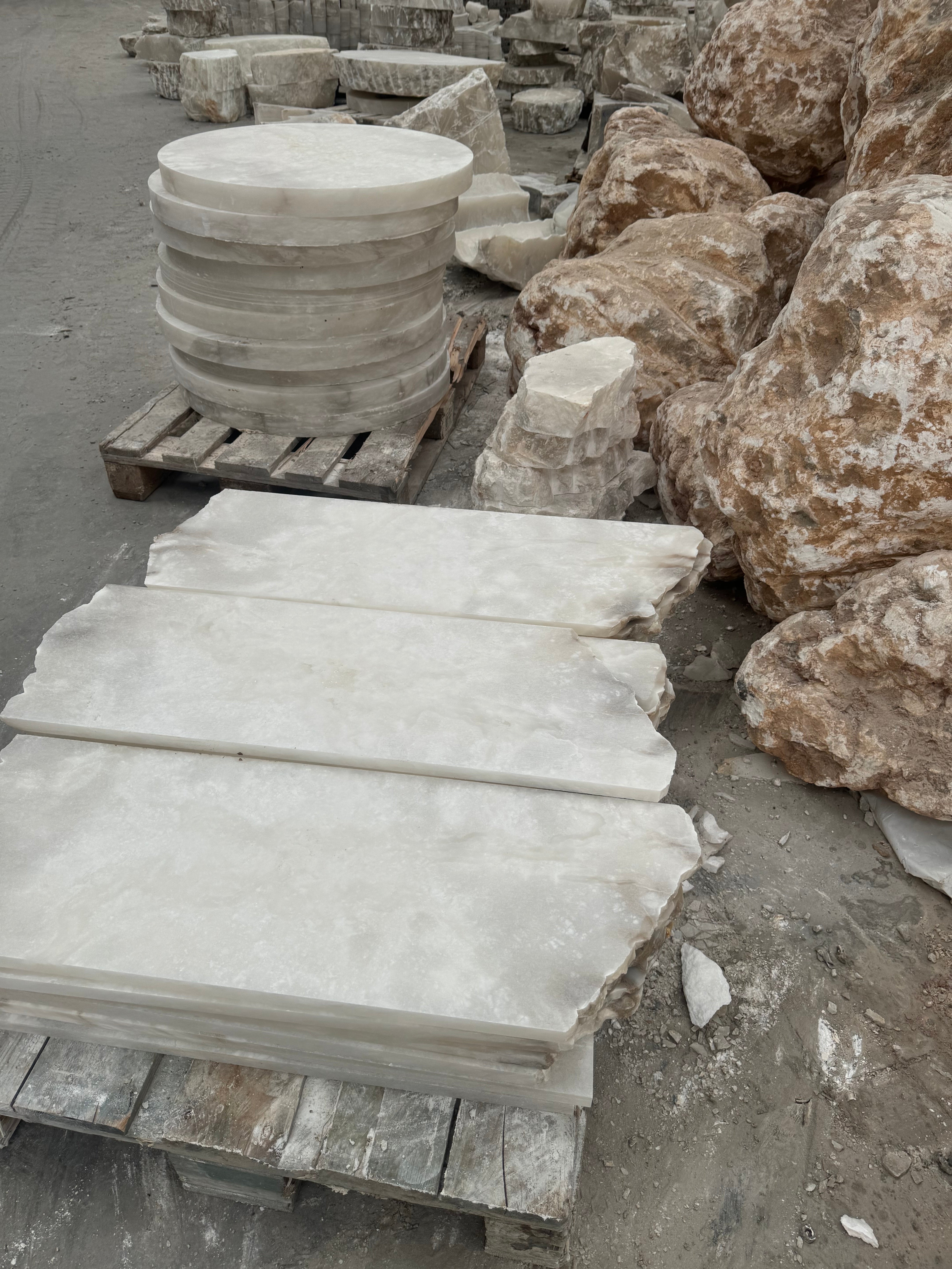 Syrinan Modern Minimalist Luxe Ring Leather Alabaster Chandelier - Letslighting