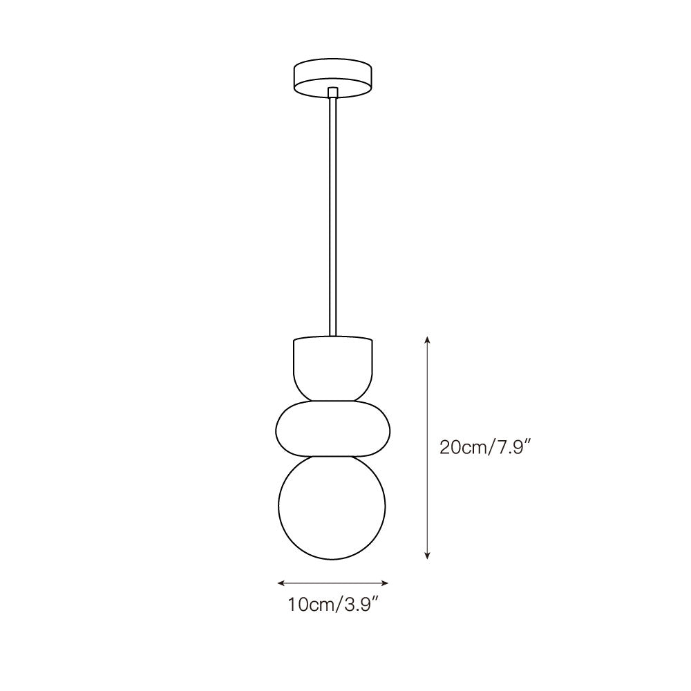 Rauduvyn Modern Totem Alabaster Pendant Lamp - Letslighting