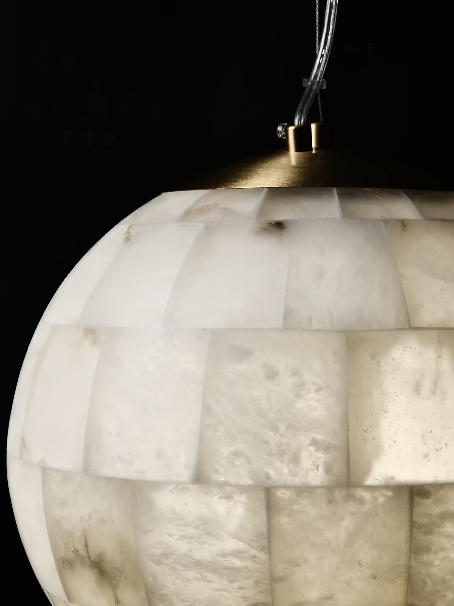Fljotuvye Modern Ball Alabaster Pendant Light - Letslighting