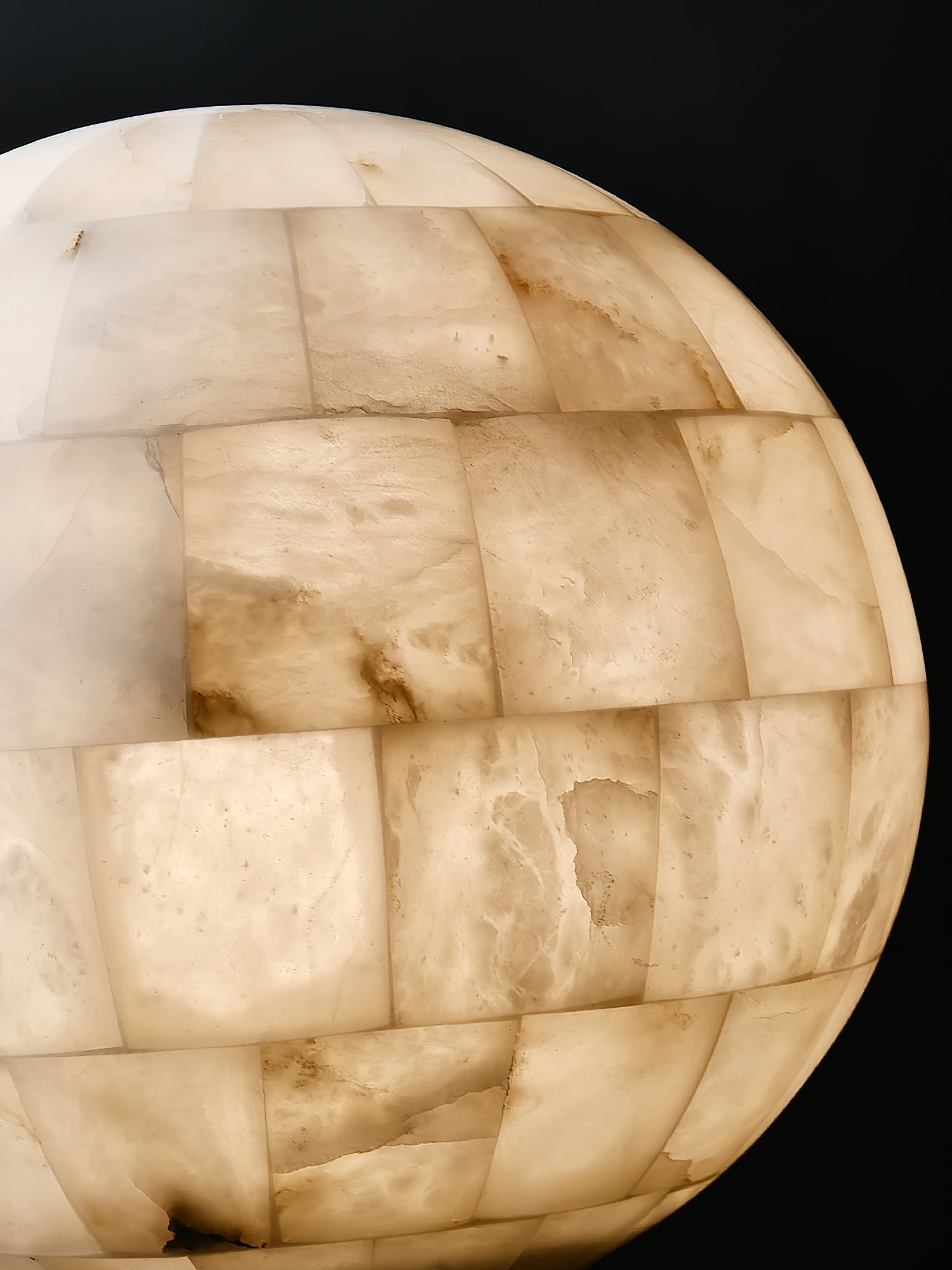 Fljotuvye Modern Ball Alabaster Pendant Light - Letslighting