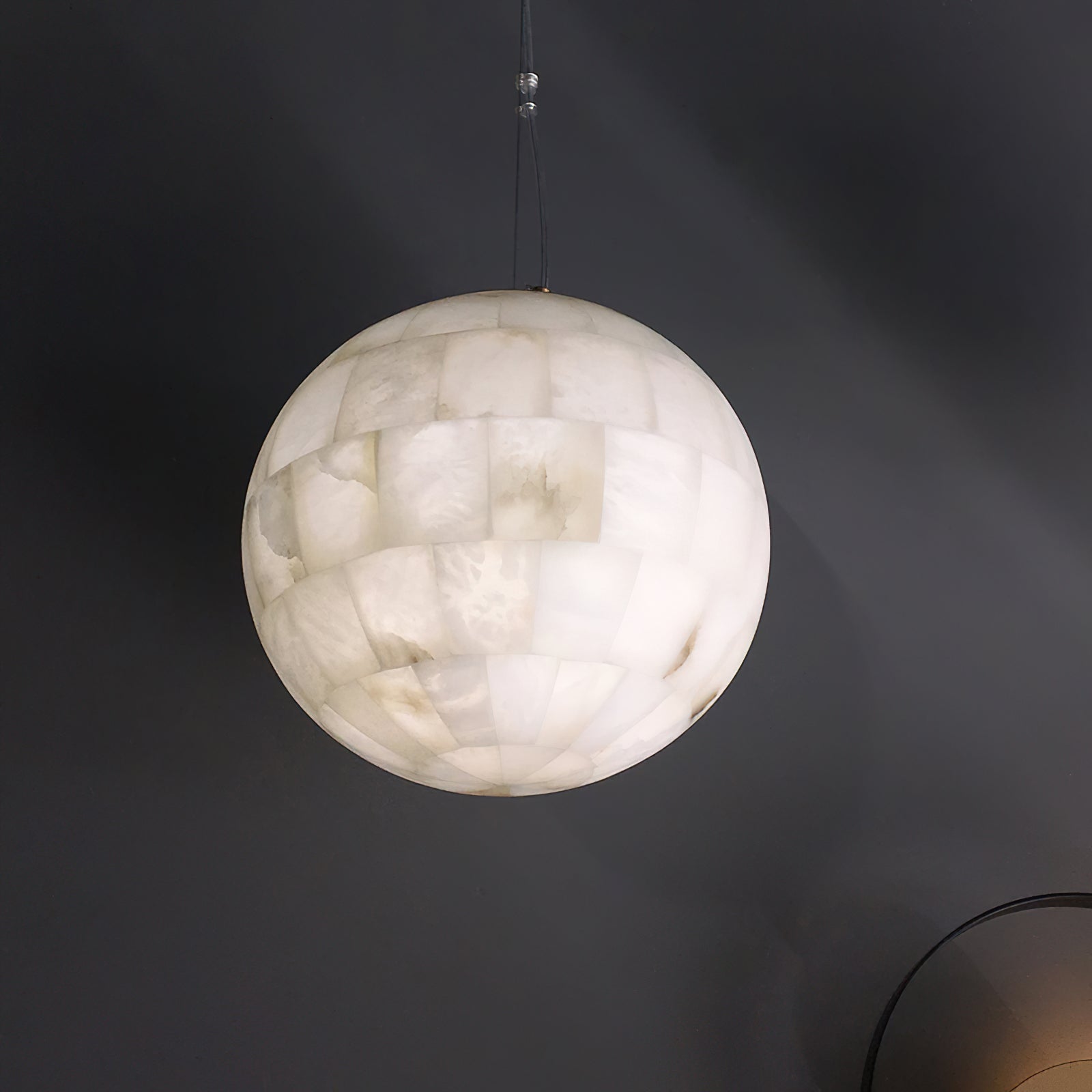 Fljotuvye Modern Ball Alabaster Pendant Light - Letslighting