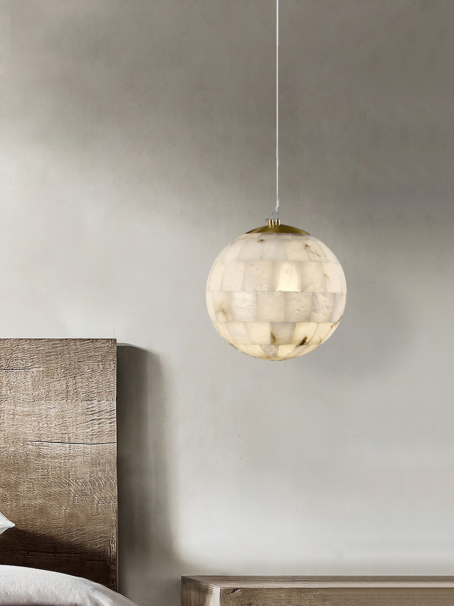 Fljotuvye Modern Ball Alabaster Pendant Light - Letslighting