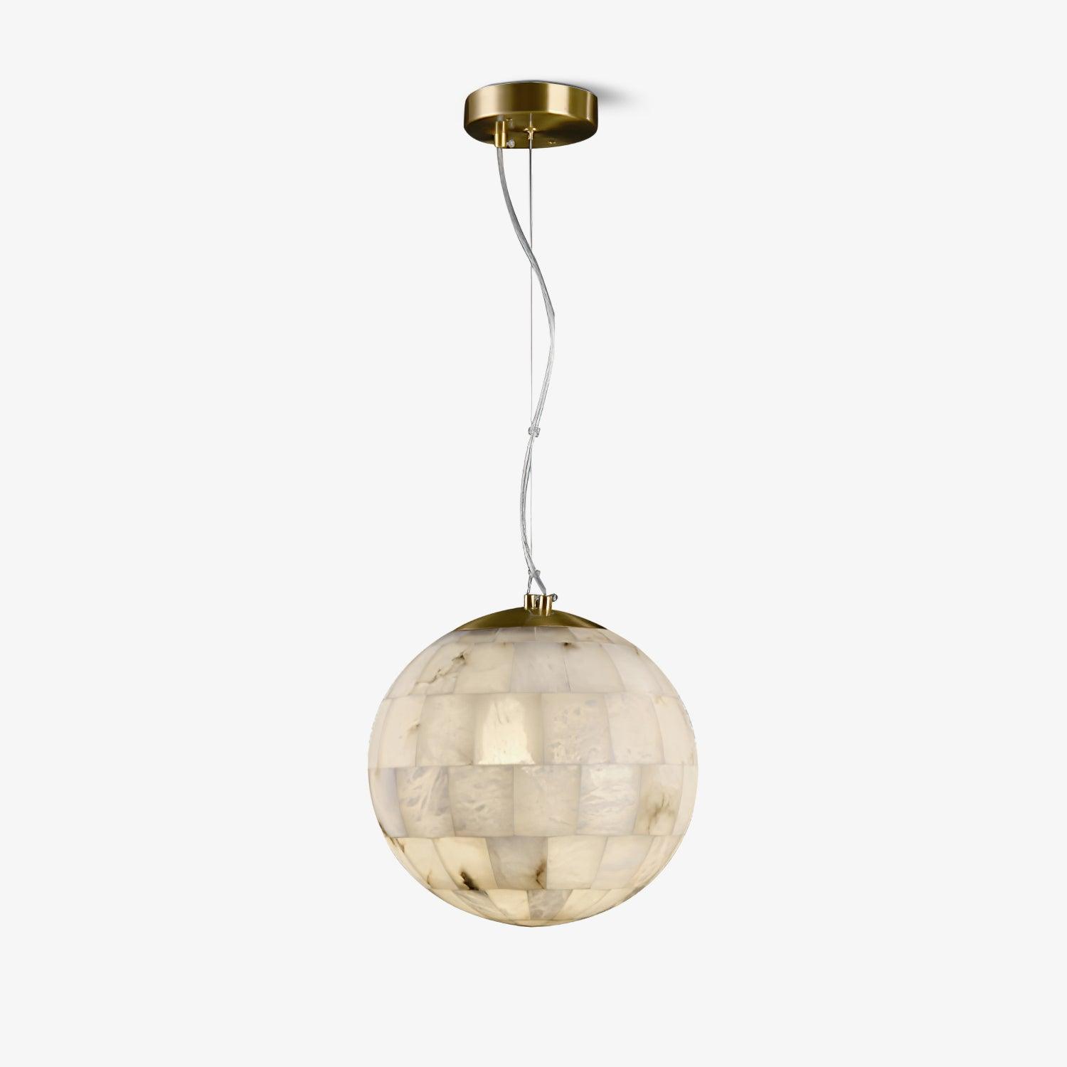 Isolde Alabaster Globe Pendant Light - Neutralighting