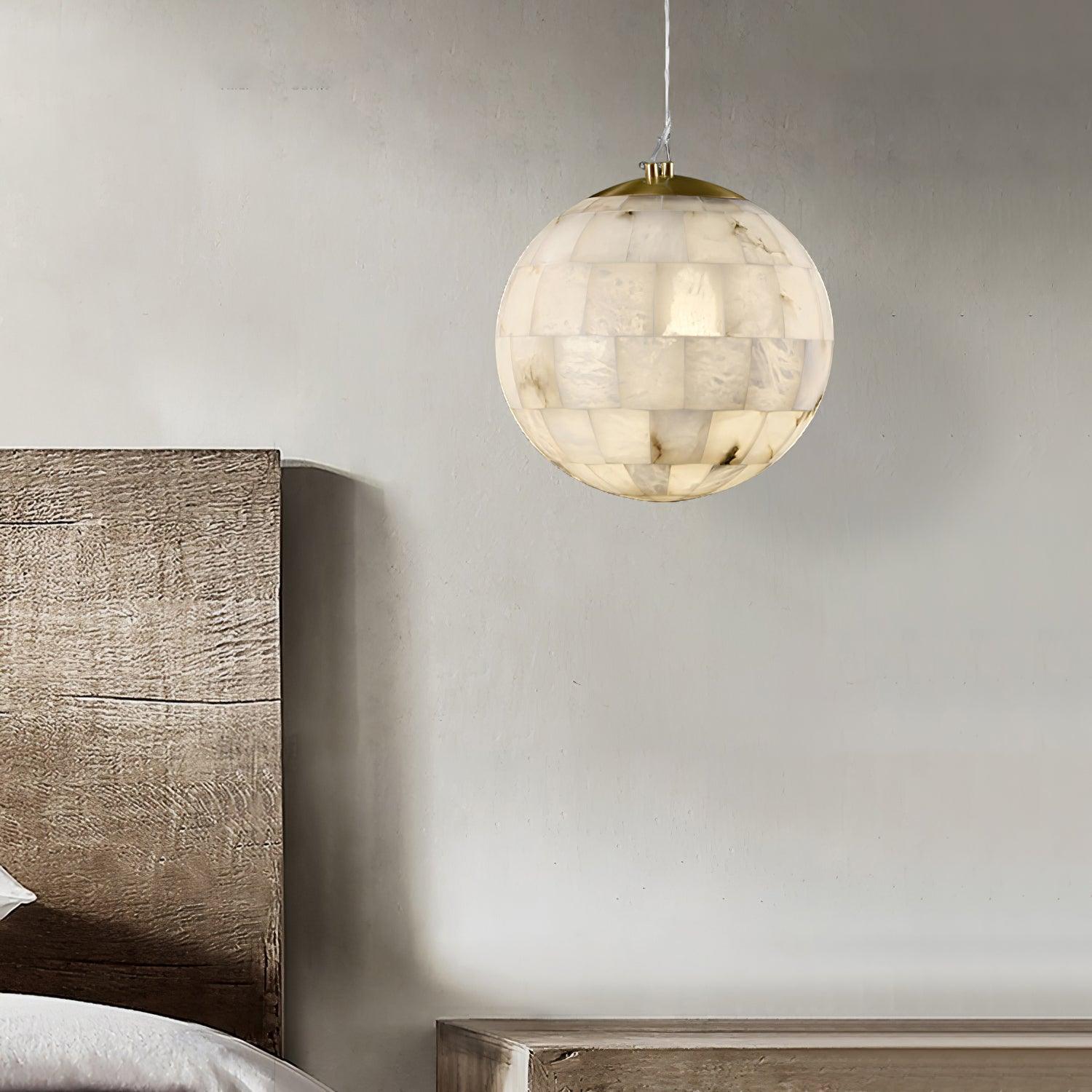 Isolde Alabaster Globe Pendant Light - Neutralighting