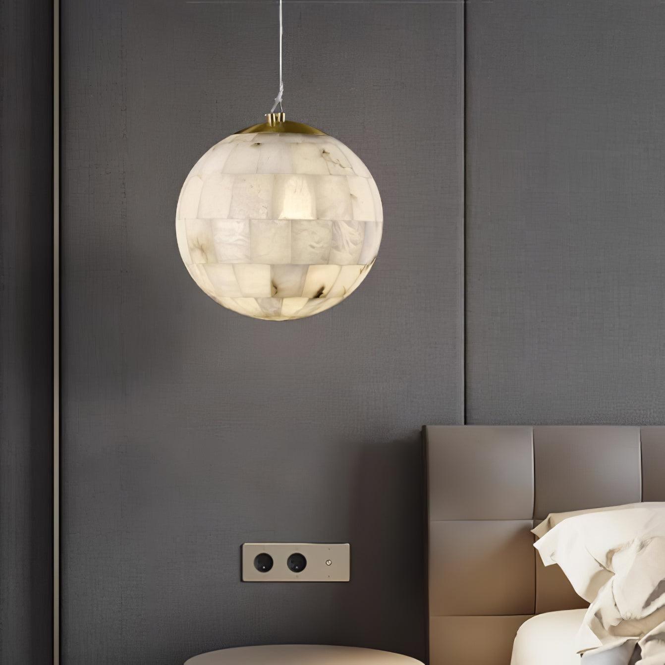 Isolde Alabaster Globe Pendant Light - Neutralighting