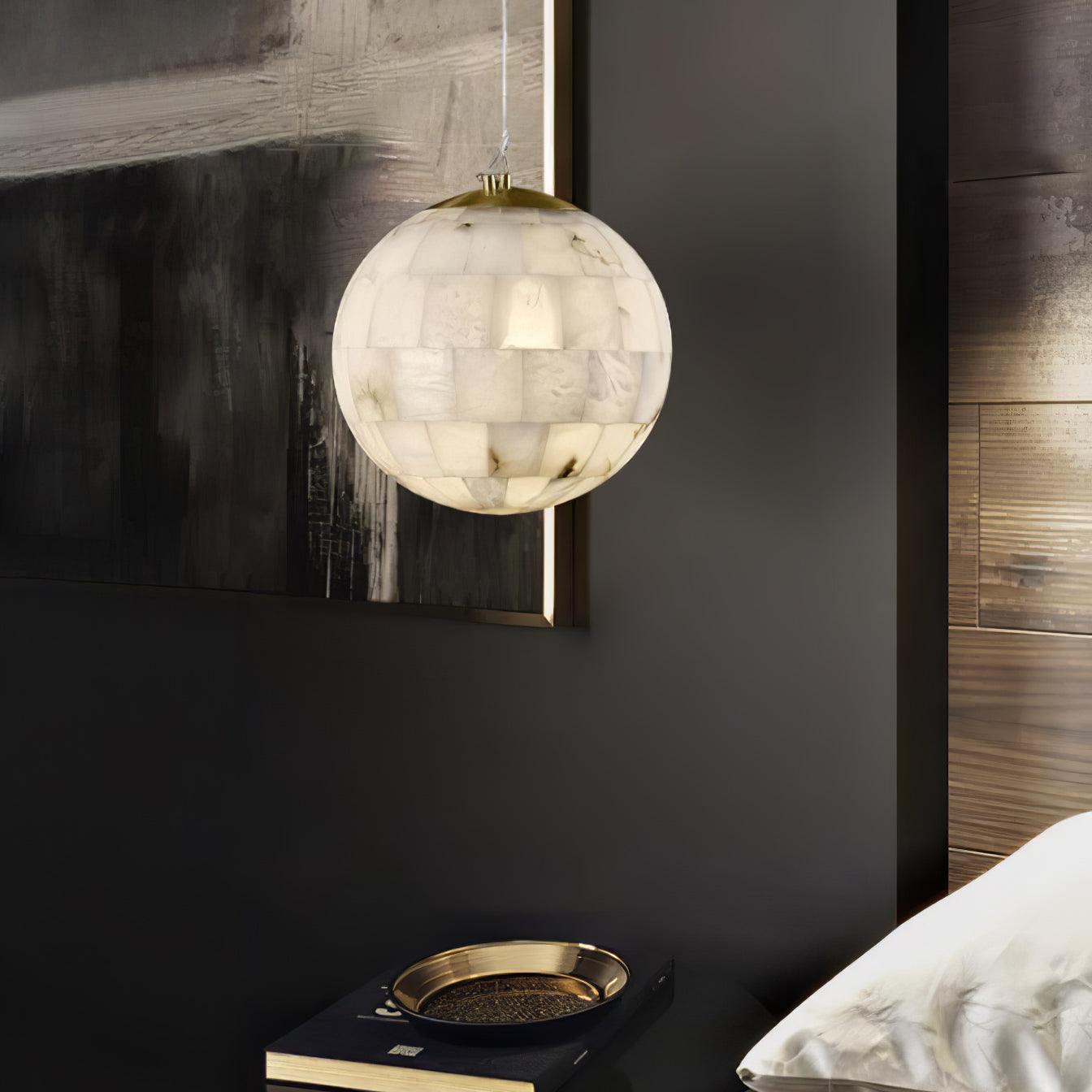 Isolde Alabaster Globe Pendant Light - Neutralighting
