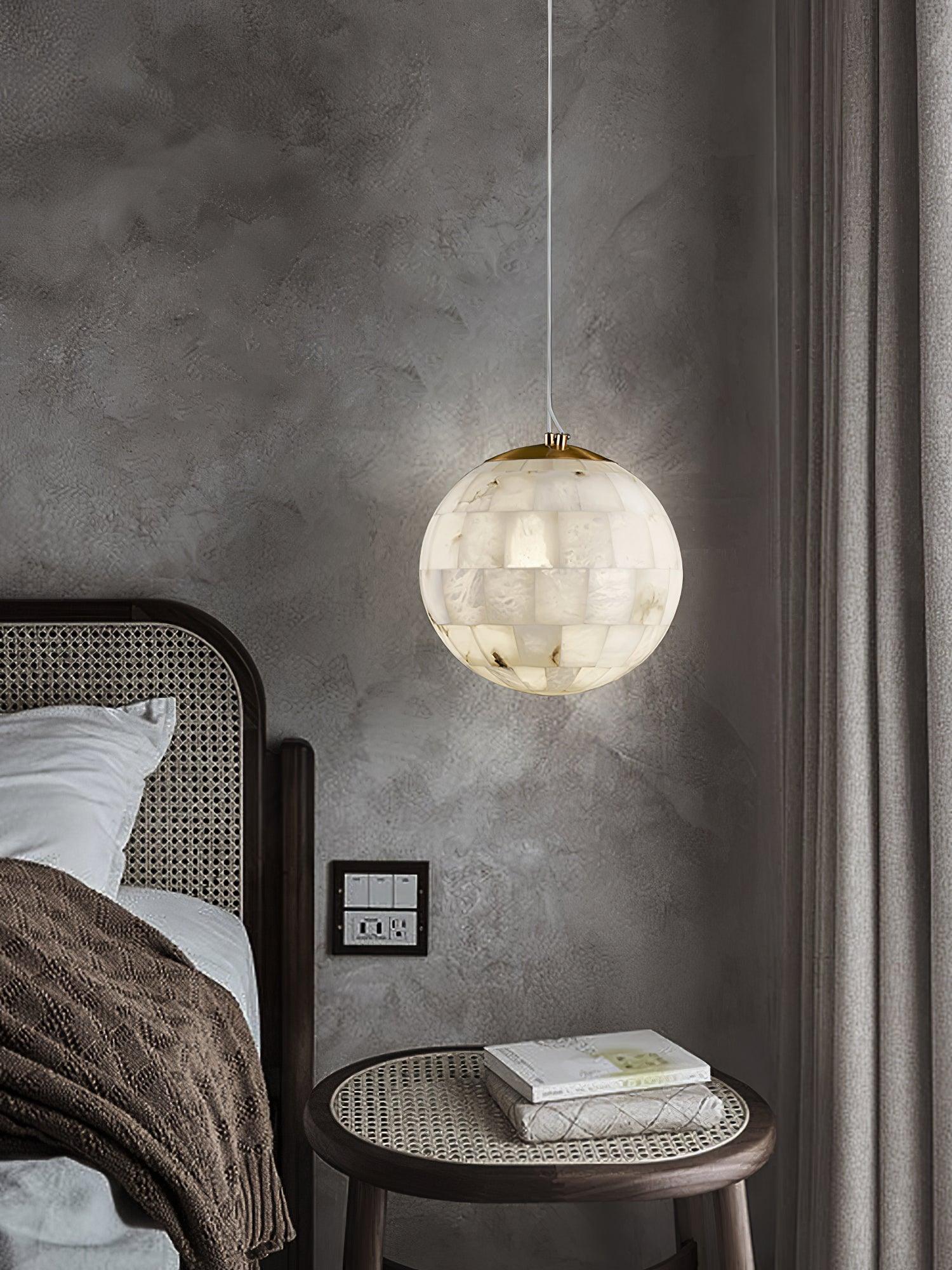 Isolde Alabaster Globe Pendant Light - Neutralighting