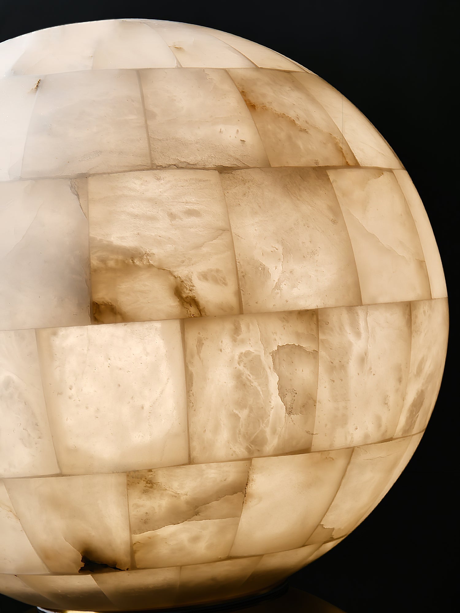 Alabaster Ball Table Lamp - Letslighting