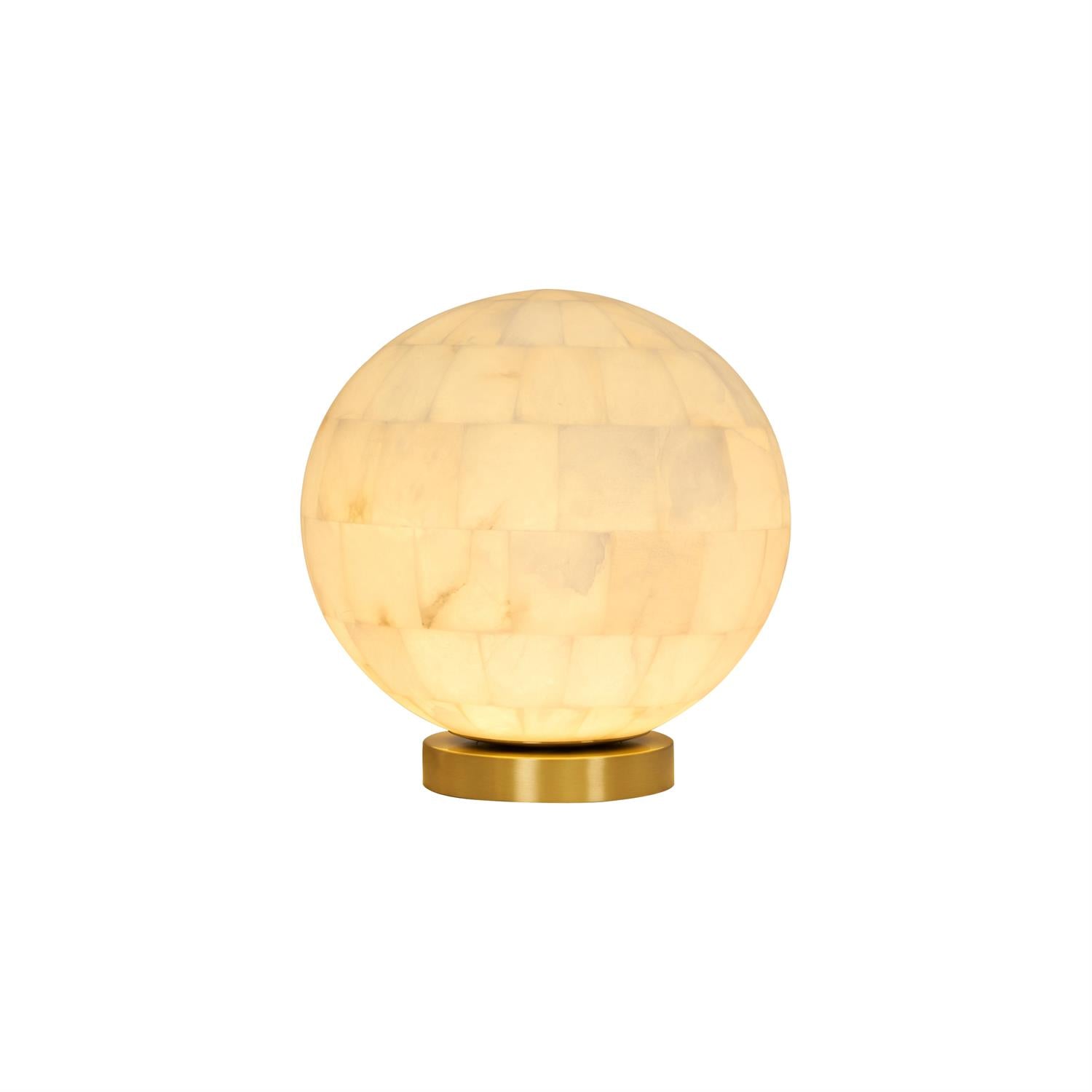 Alabaster Ball Table Lamp - Letslighting
