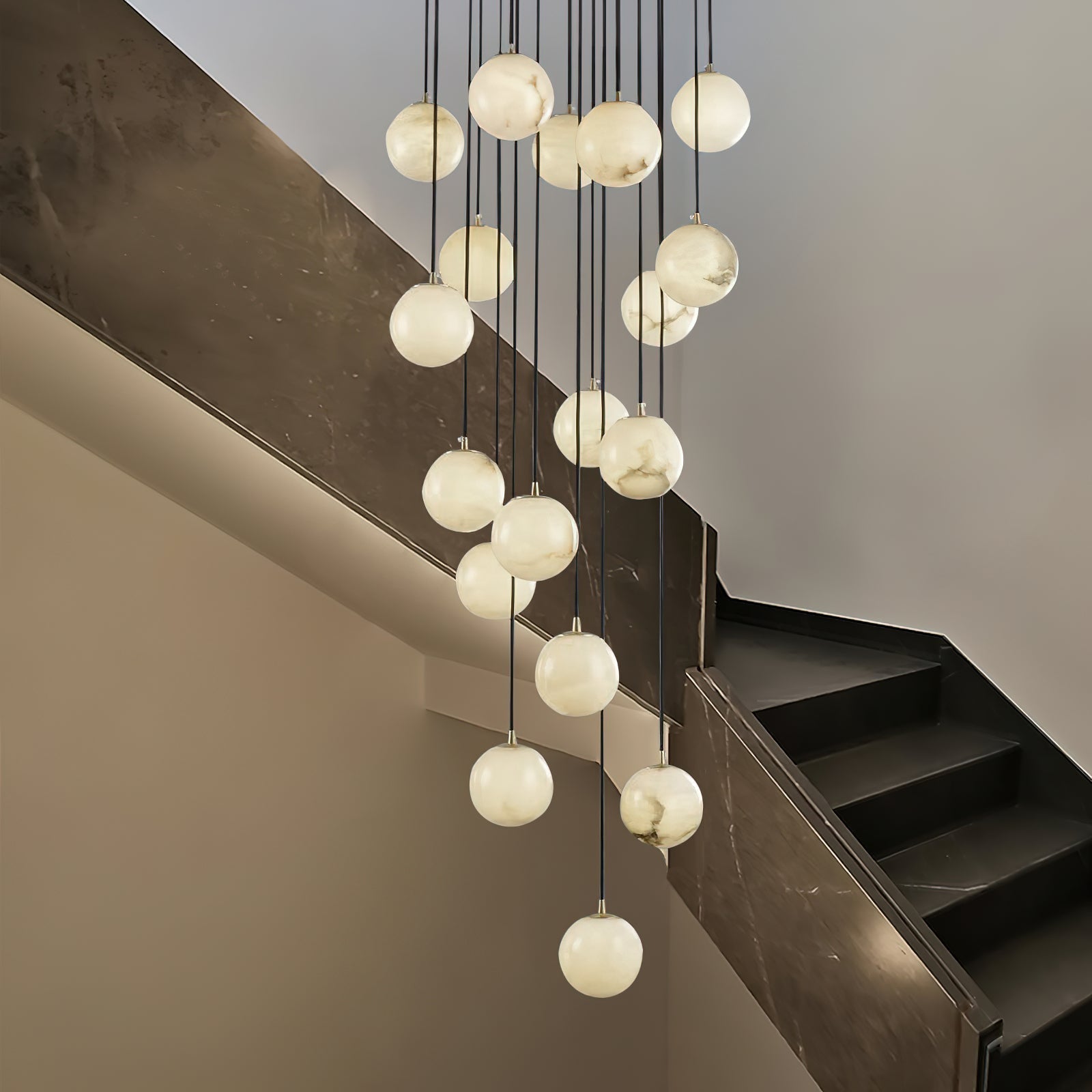 Gloruvye Balls Modern Cluster Metal Chandelier - Letslighting