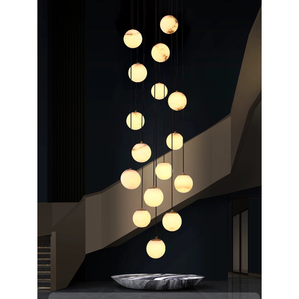 Gloruvye Balls Modern Cluster Metal Chandelier - Letslighting