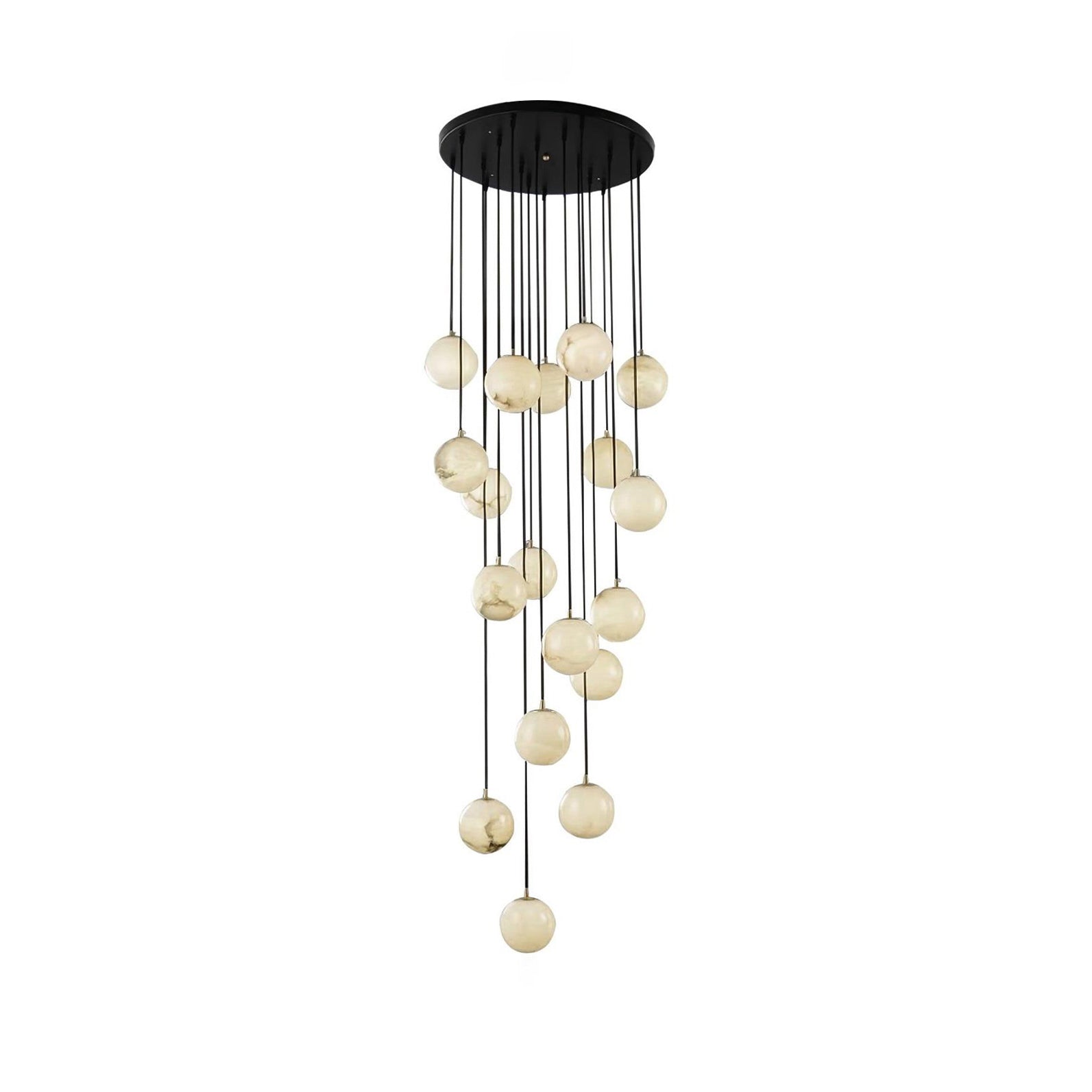 Gloruvye Balls Modern Cluster Metal Chandelier - Letslighting