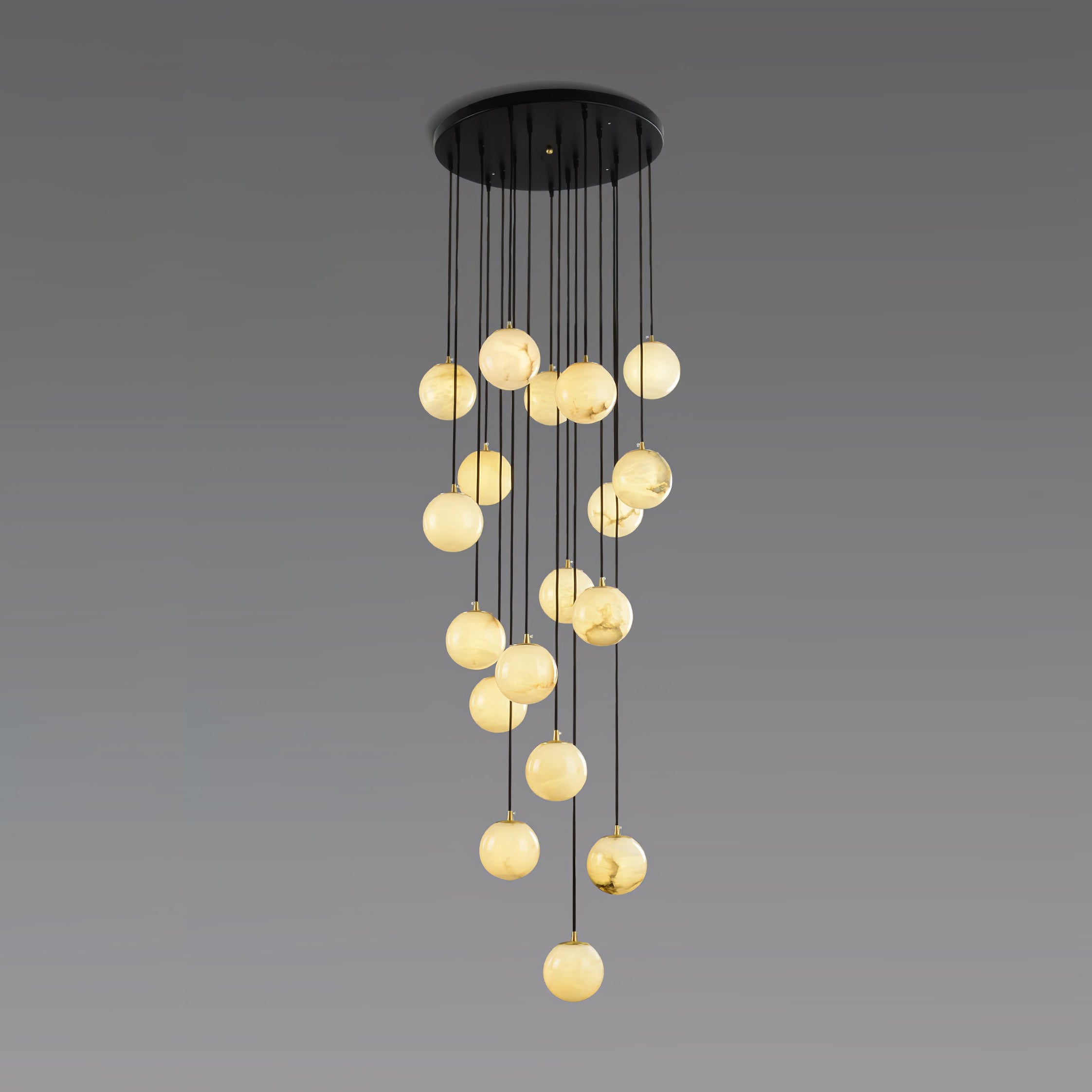 Gloruvye Balls Modern Cluster Metal Chandelier - Letslighting