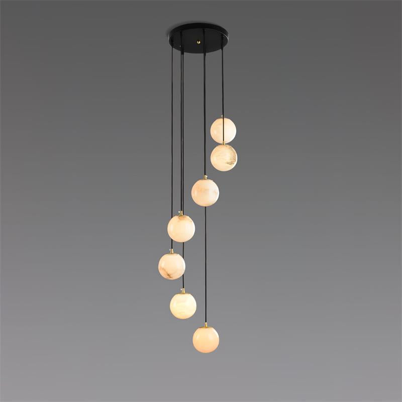 Gloruvye Balls Modern Cluster Metal Chandelier - Letslighting