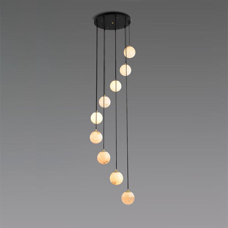 Gloruvye Balls Modern Cluster Metal Chandelier - Letslighting