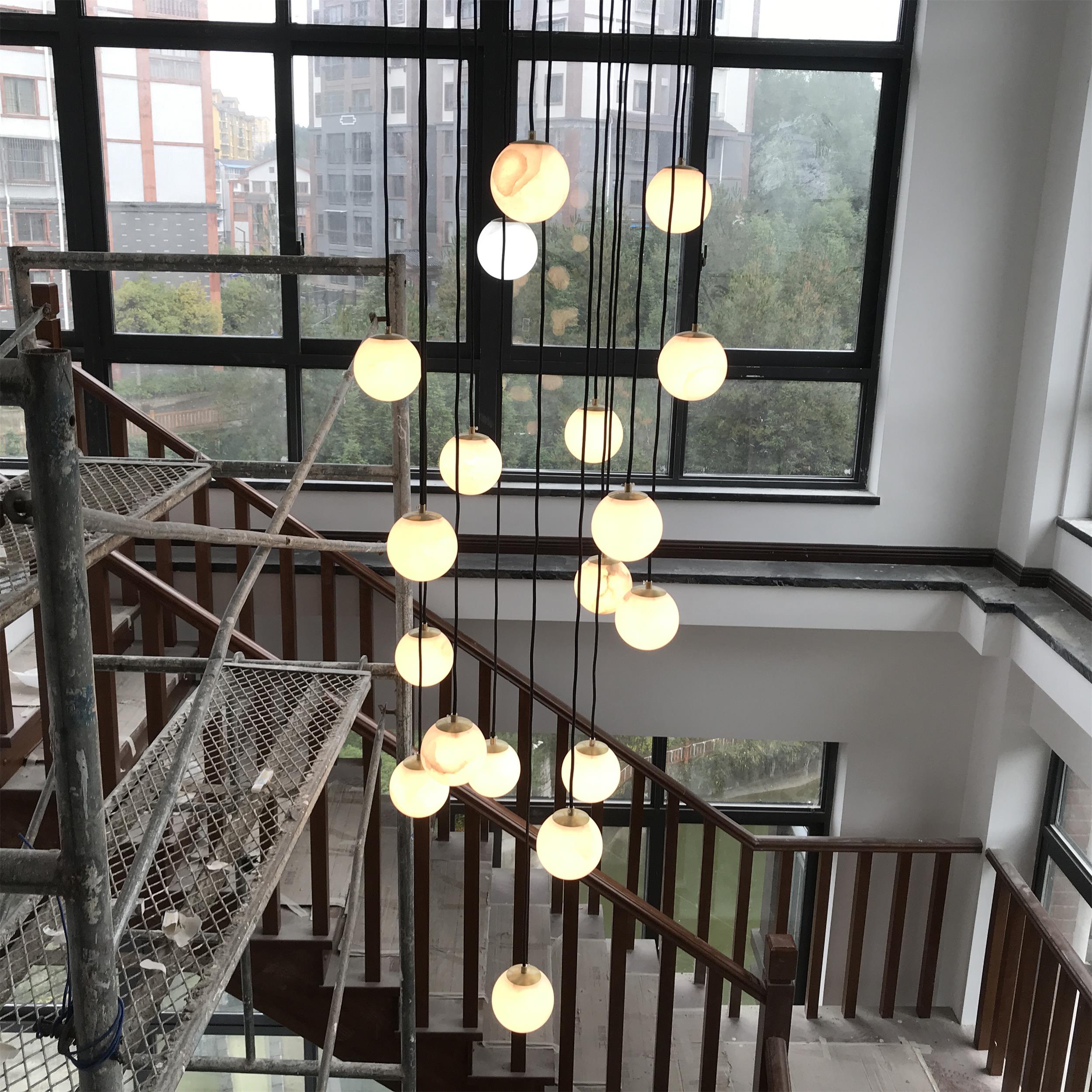 Gloruvye Balls Modern Cluster Metal Chandelier - Letslighting