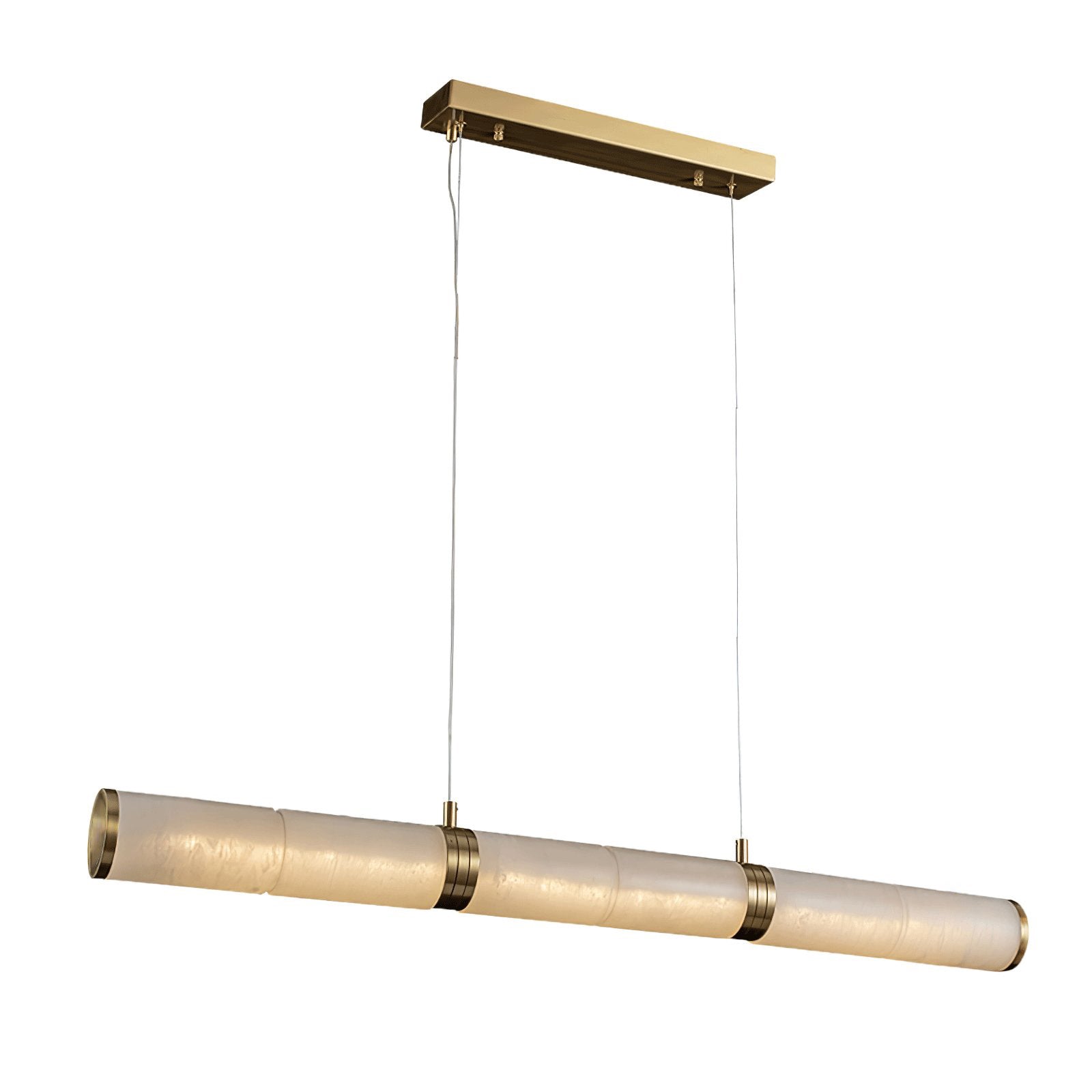 Eira Minimalist Alabaster Linear Pendant Light - Neutralighting