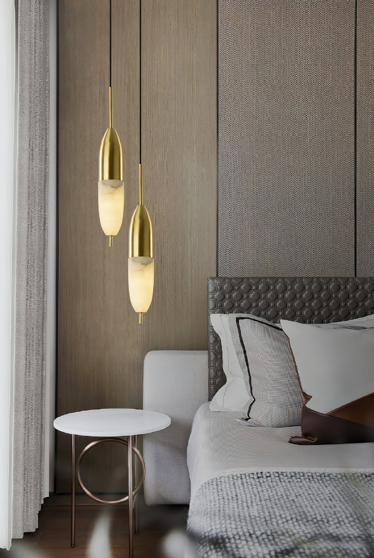 Himinuvye Minimalist Bolus Brass Pendant Light - Letslighting