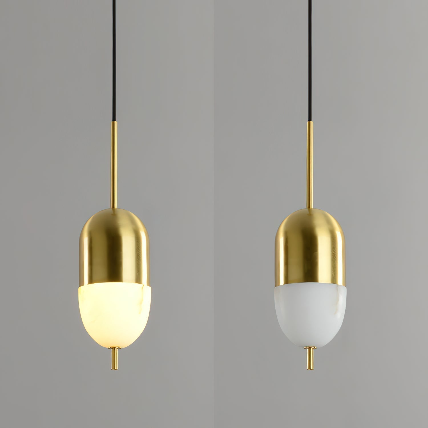 Himinuvye Minimalist Bolus Brass Pendant Light - Letslighting