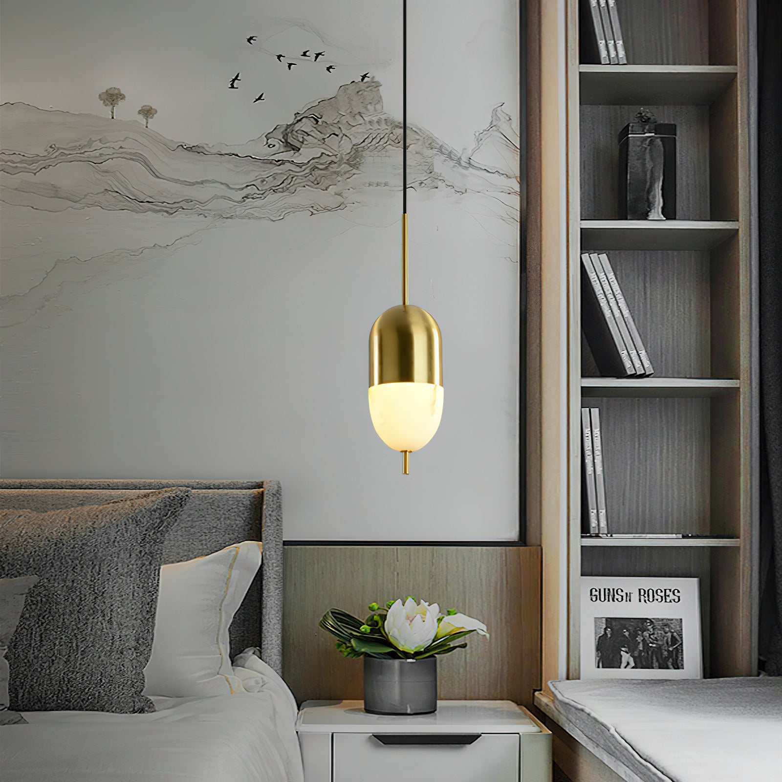 Himinuvye Minimalist Bolus Brass Pendant Light - Letslighting