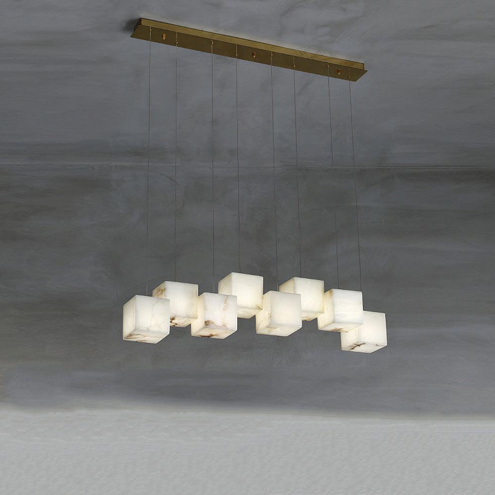 Eurraeel Alabaster Spiral Chandelier - Neutralighting