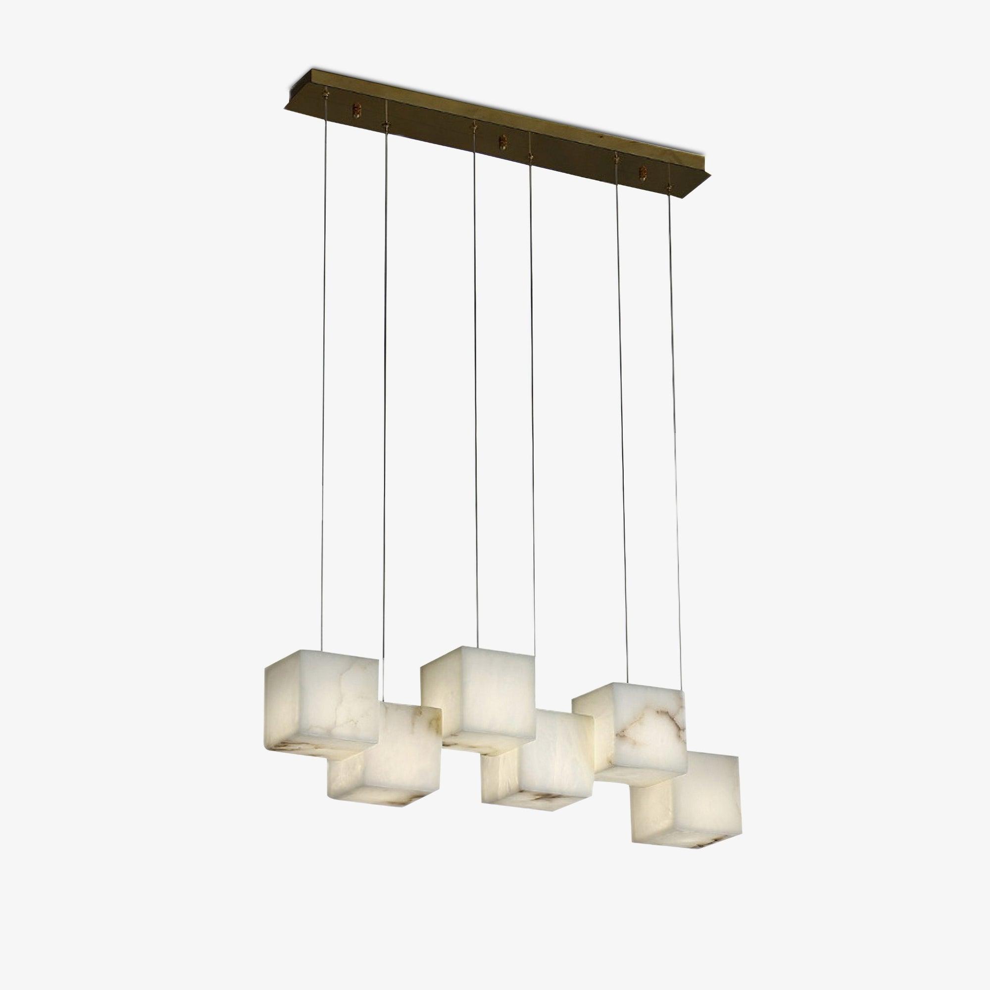 Eurraeel Alabaster Spiral Chandelier - Neutralighting