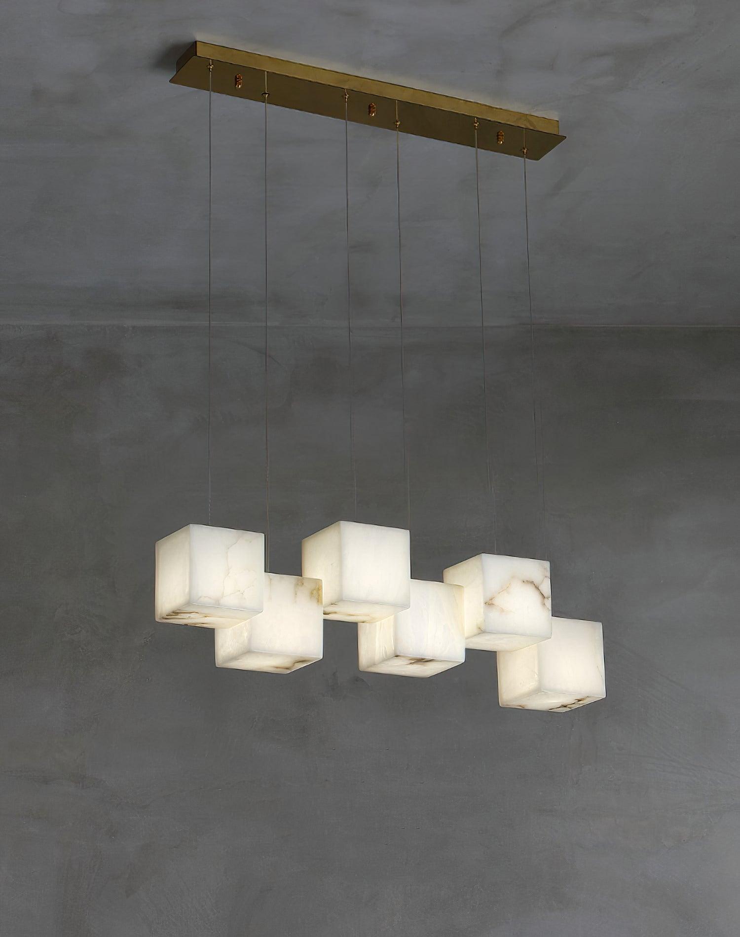 Eurraeel Alabaster Spiral Chandelier - Neutralighting