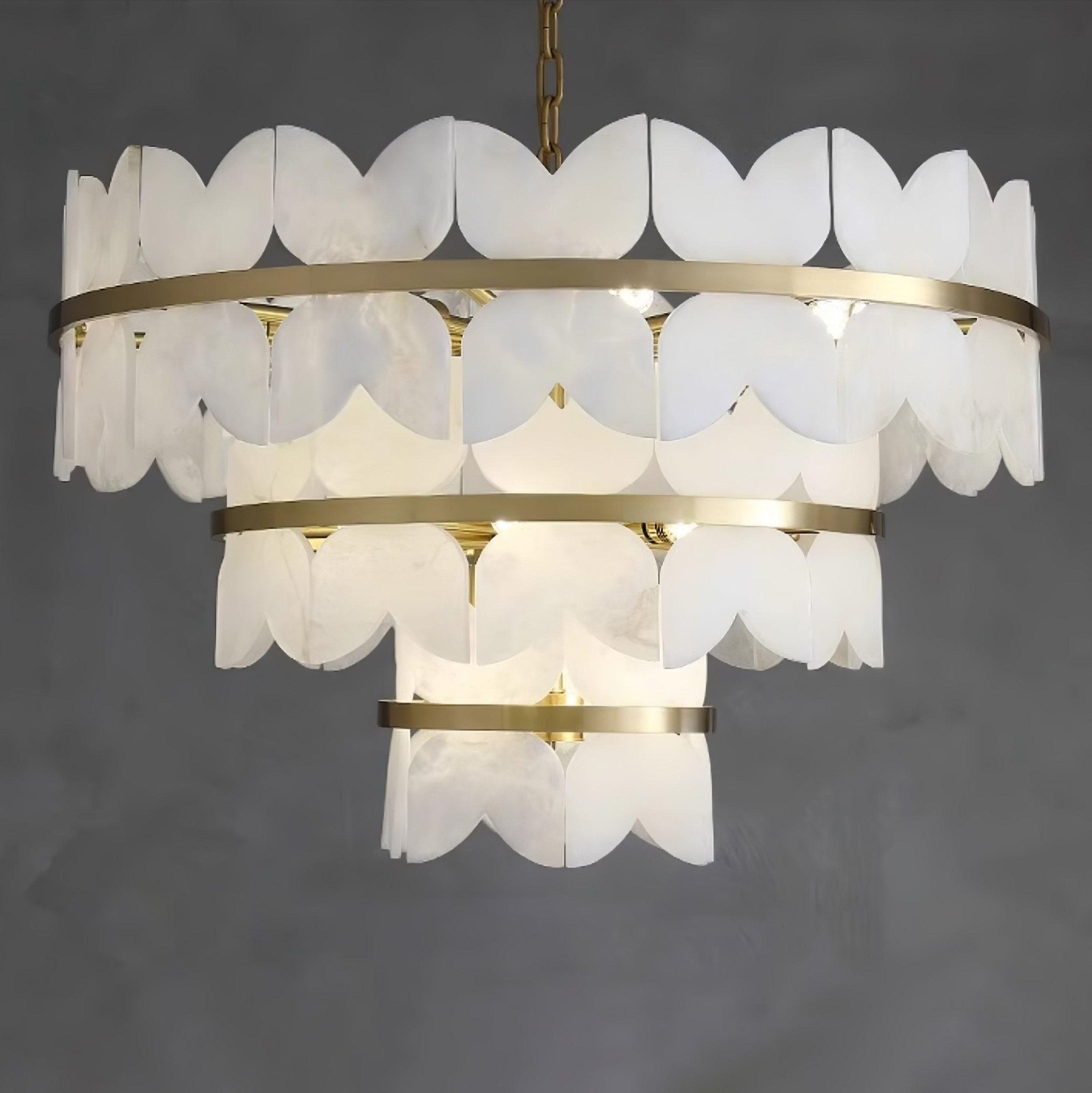 Seraphina Vintage Alabaster Chandelier - Neutralighting