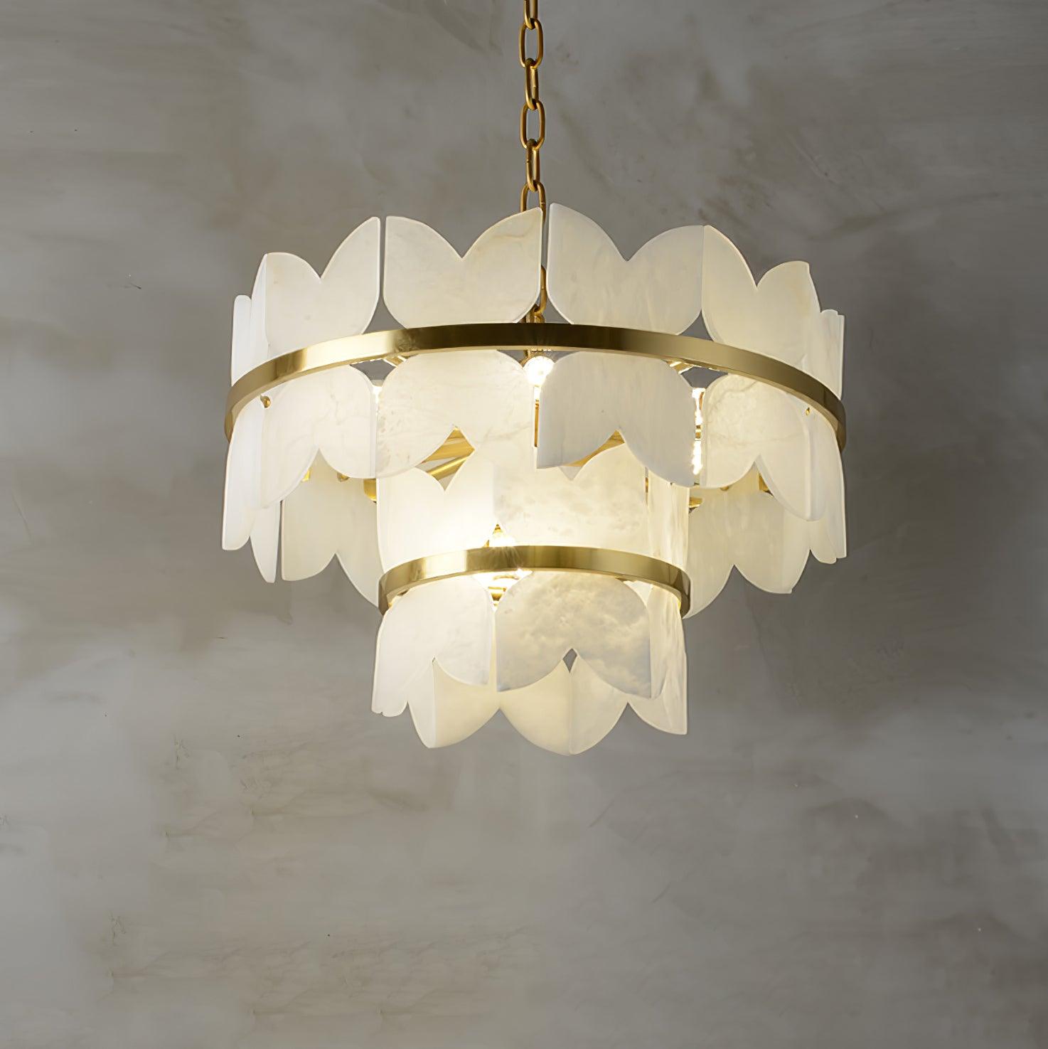 Seraphina Vintage Alabaster Chandelier - Neutralighting