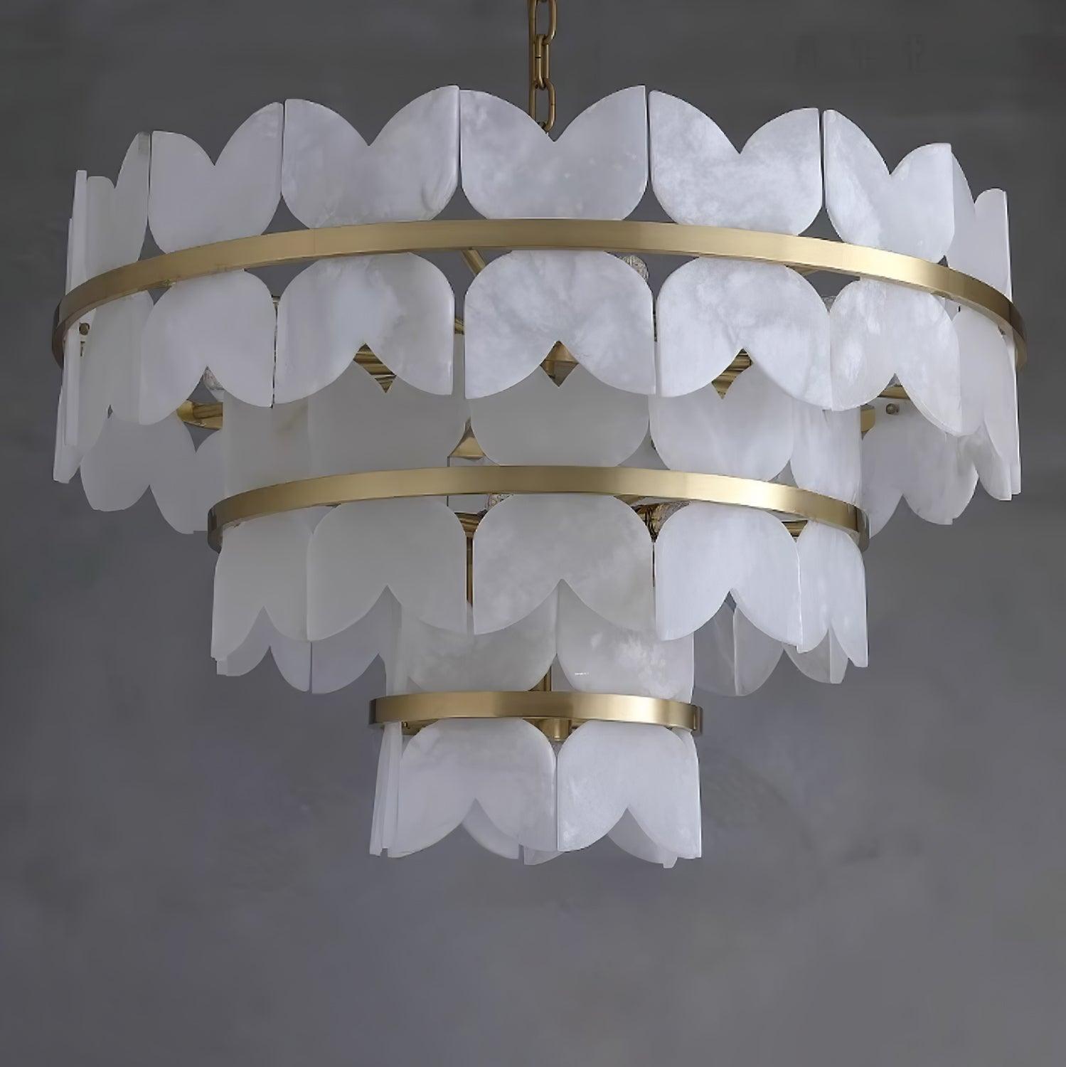 Seraphina Vintage Alabaster Chandelier - Neutralighting