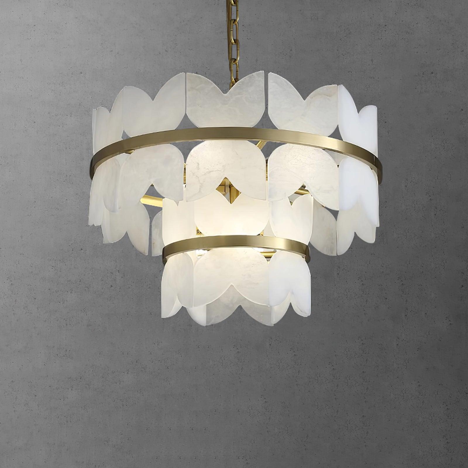 Seraphina Vintage Alabaster Chandelier - Neutralighting