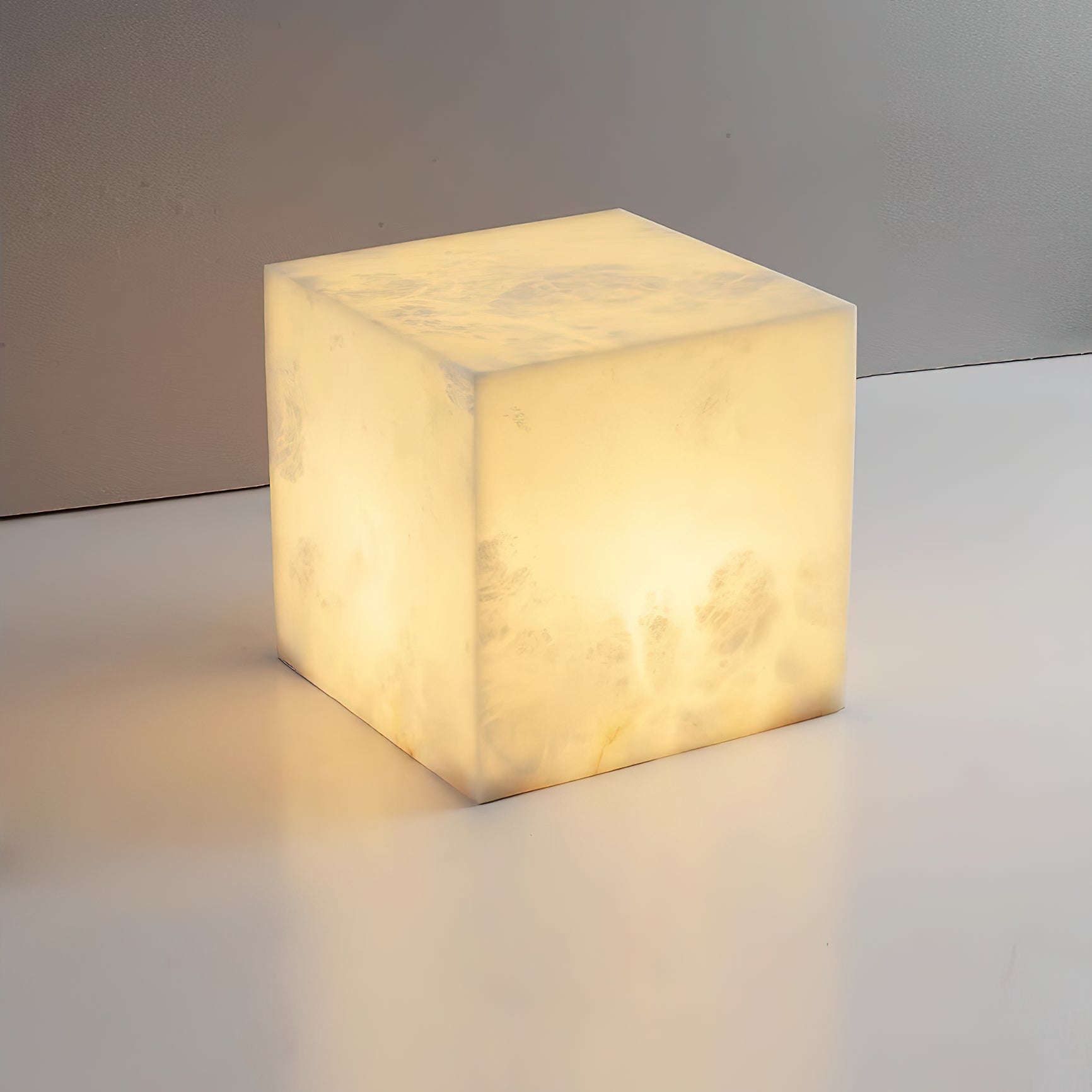 Alabaster Cubic Table Lamp - Letslighting