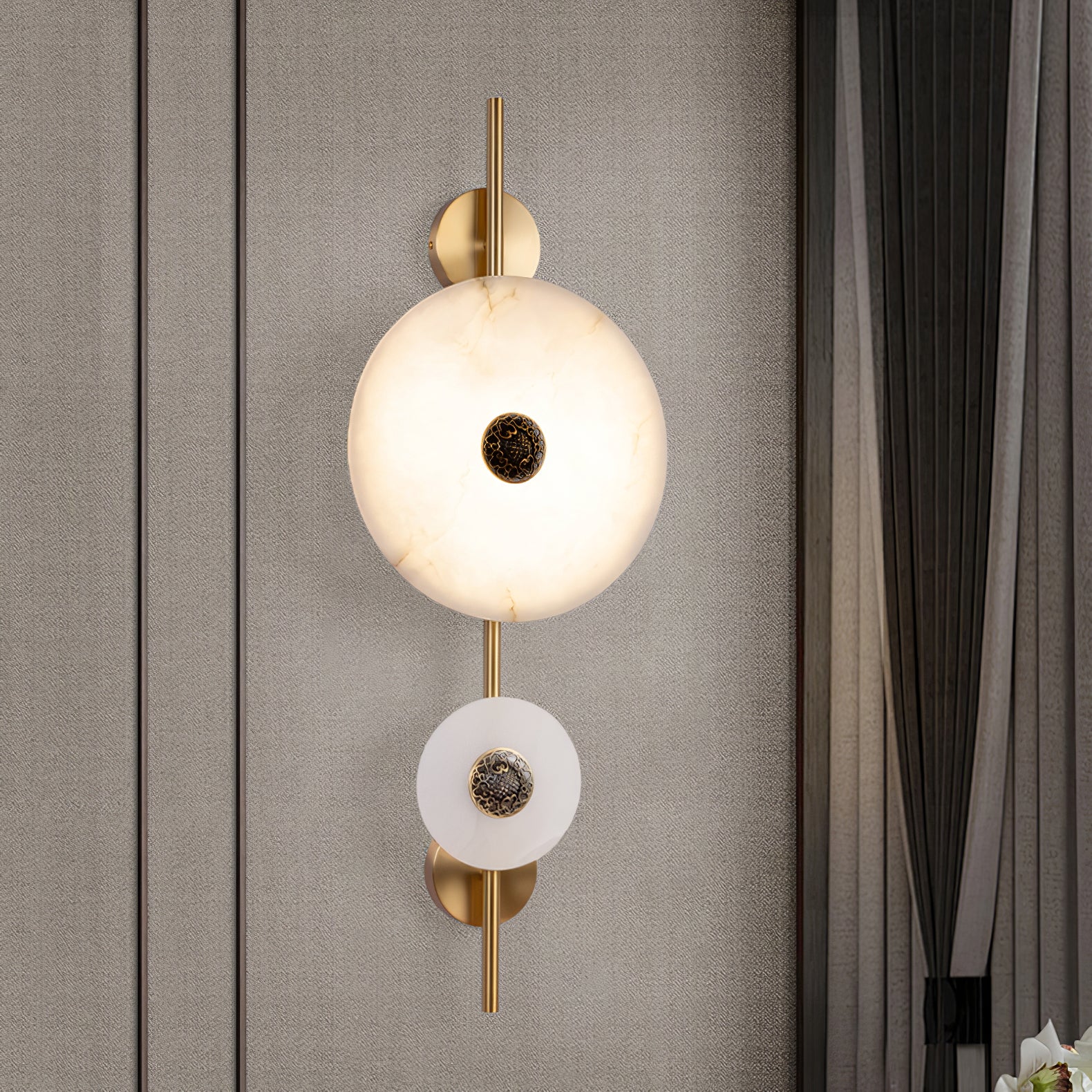Evadne Alabaster Wall Lamp - Neutralighting