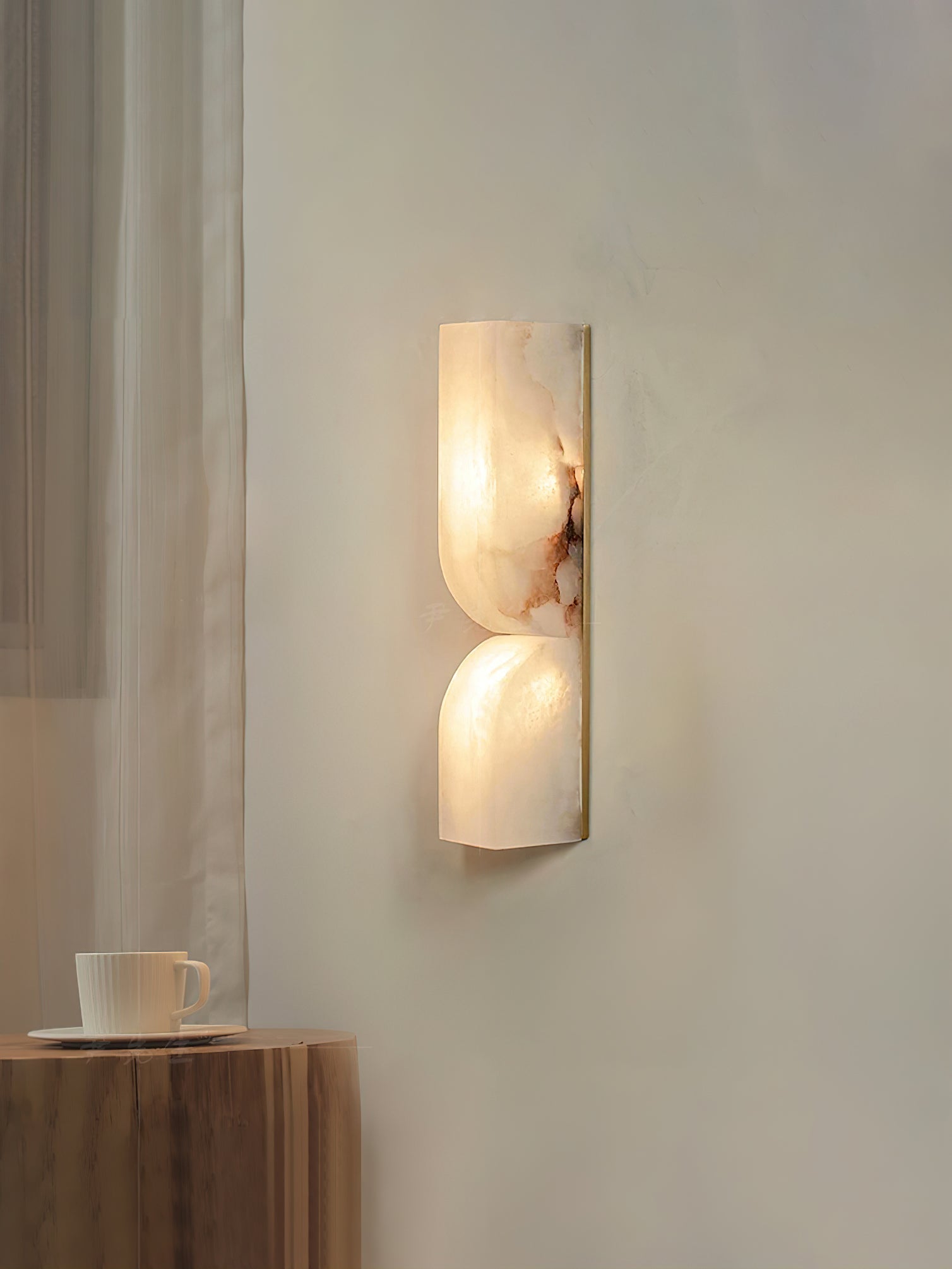 Lunaris Alabaster Rectangular Wall Lamp - Neutralighting