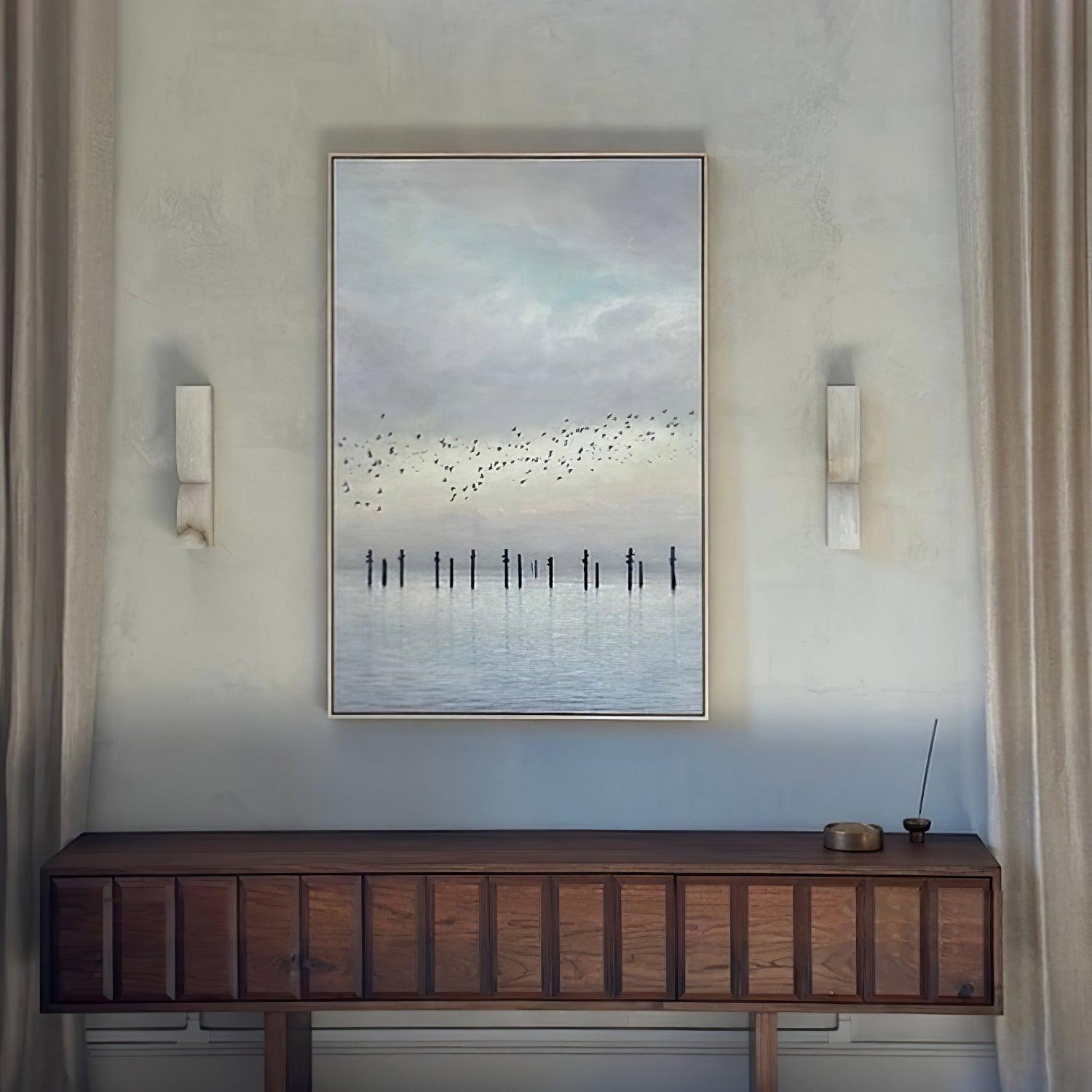 Lunaris Alabaster Rectangular Wall Lamp - Neutralighting