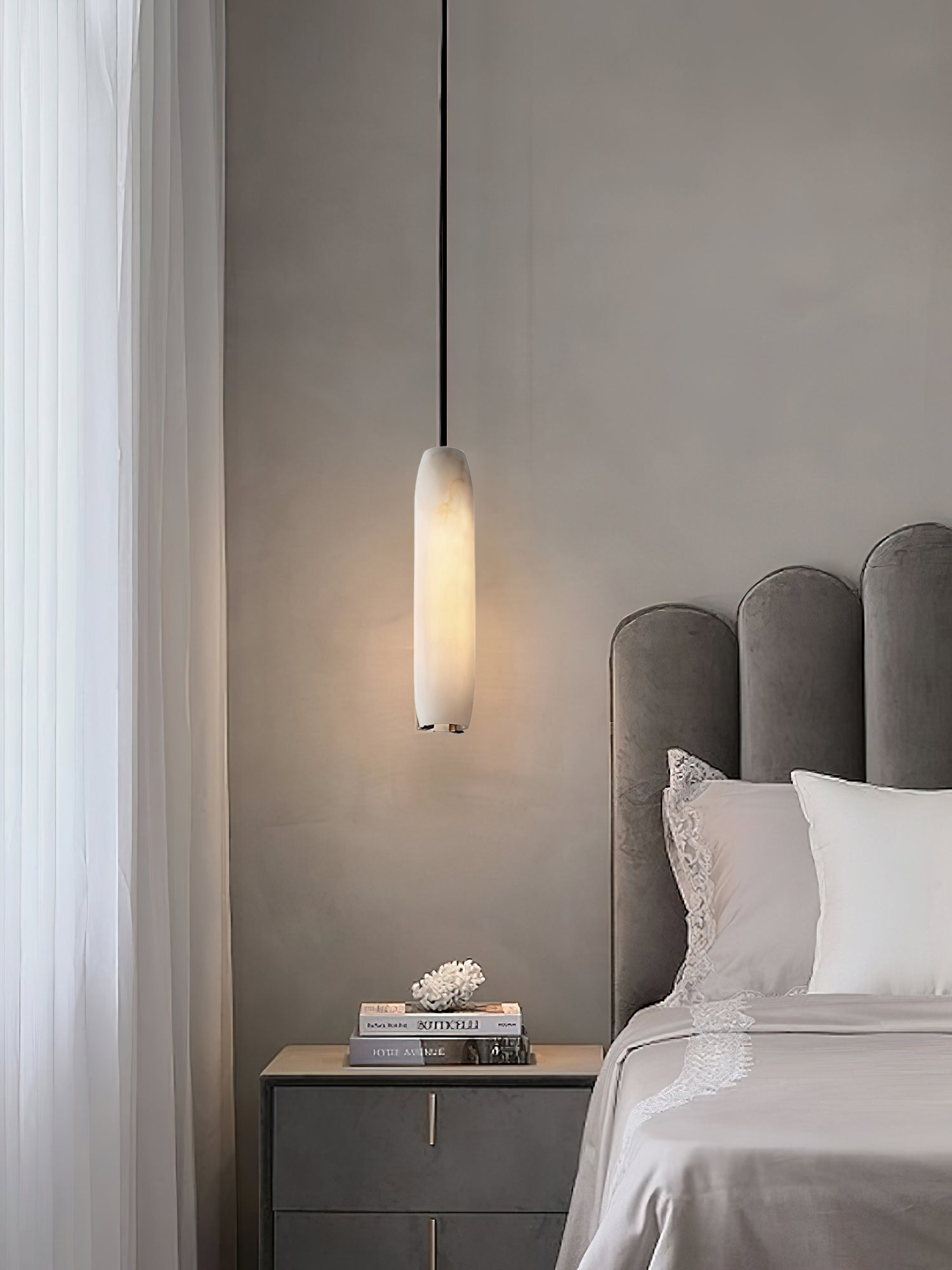 Kvennuvye Flute Modern Minimalist Metal Pendant Light - Letslighting