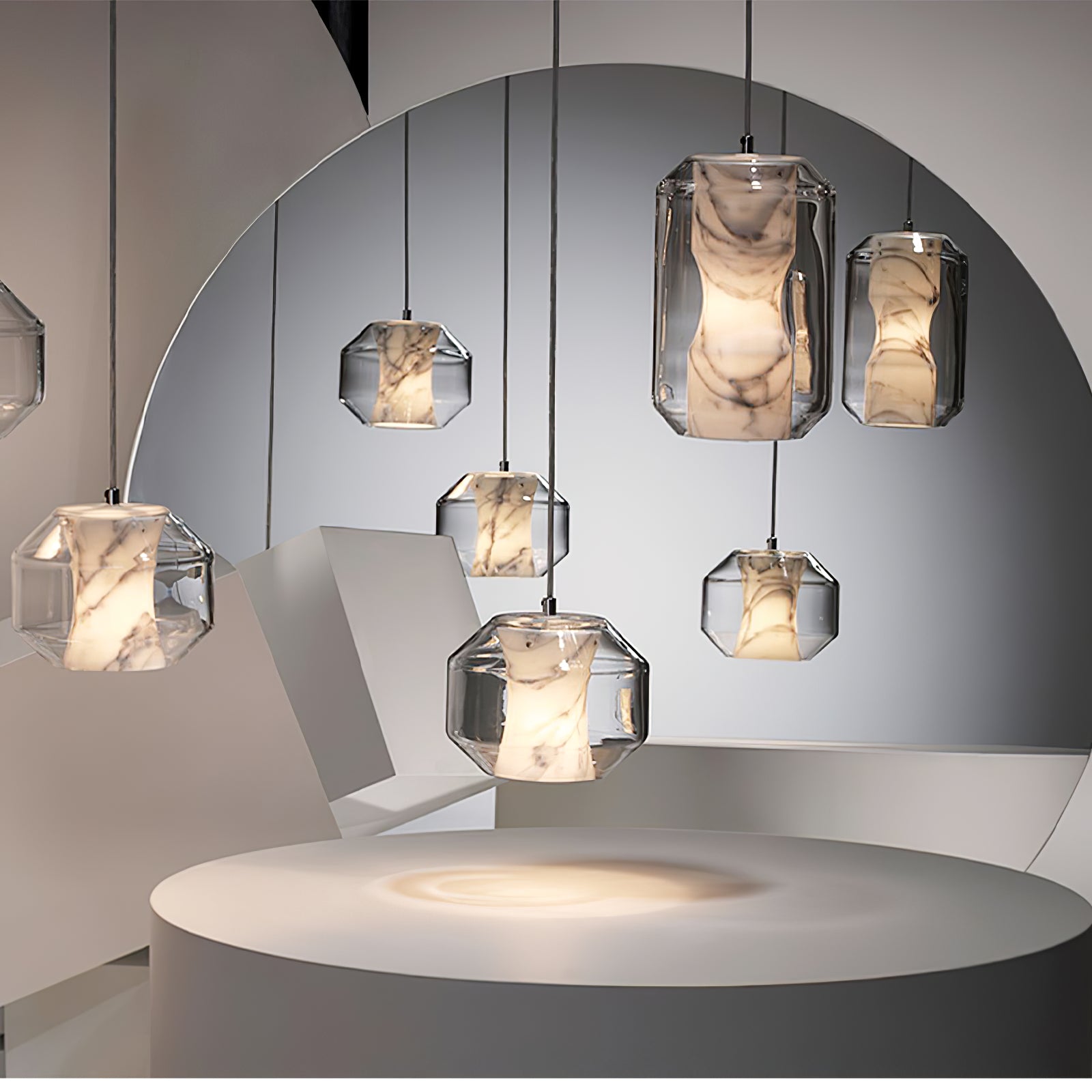 Elaris Alabaster Pendant Light - Neutralighting