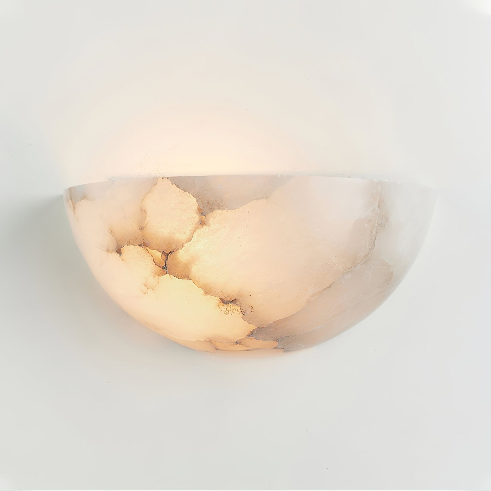 Selene Half-moon Alabaster Wall Light - Neutralighting