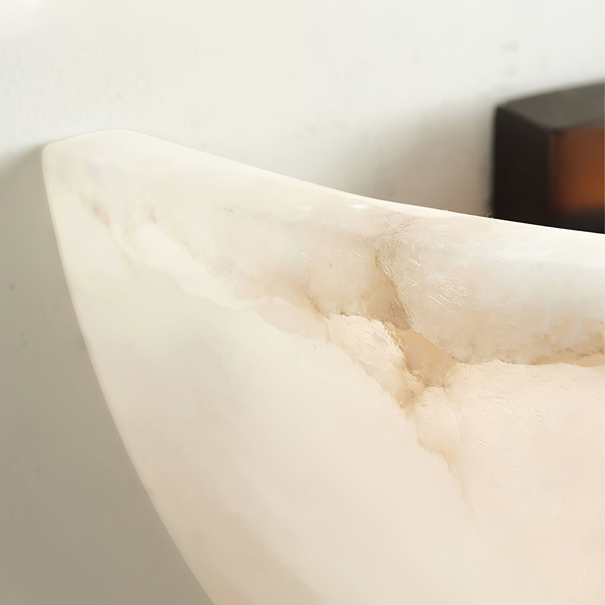 Selene Half-moon Alabaster Wall Light - Neutralighting