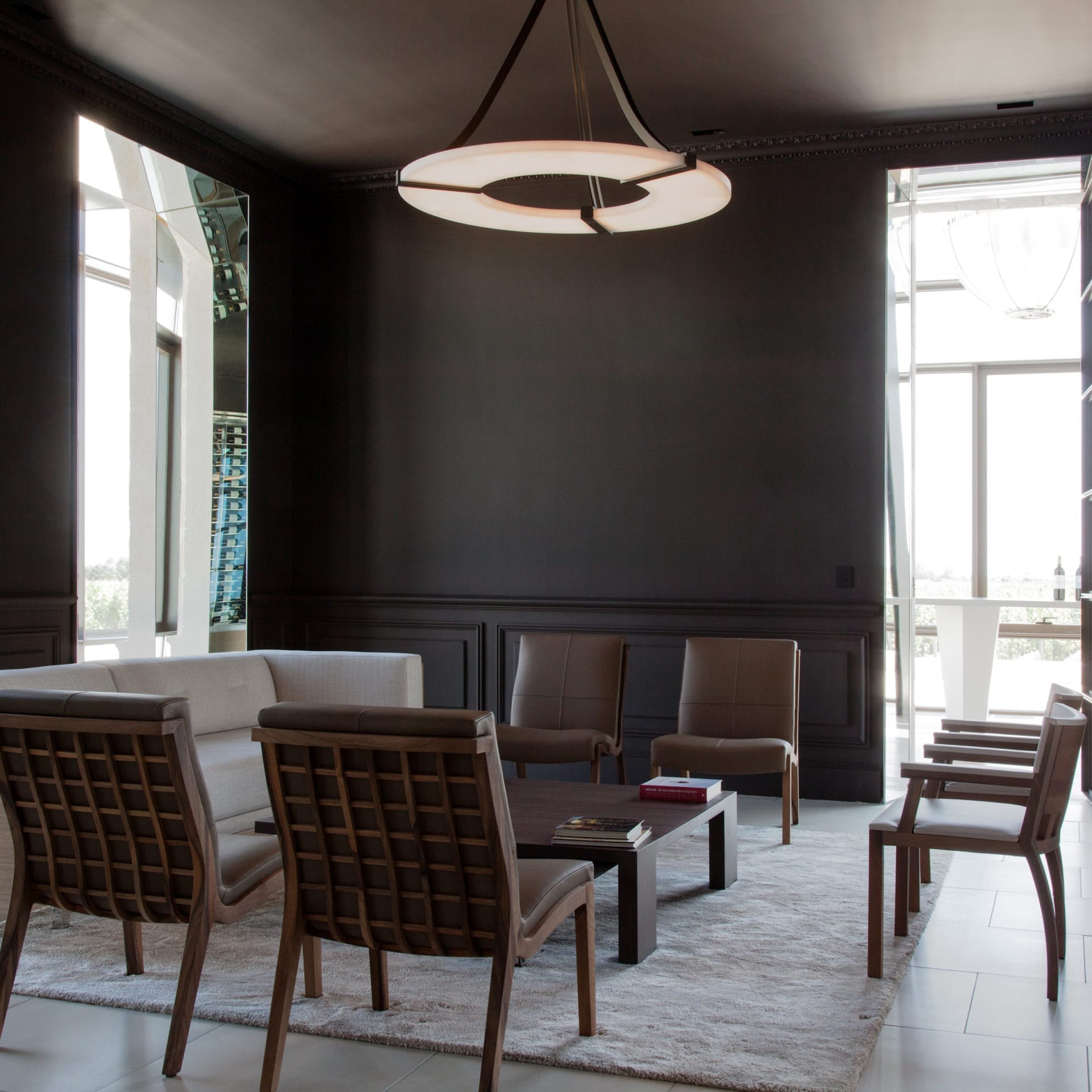 Althea Alabaster Ring Pendant Light Chandelier - Neutralighting