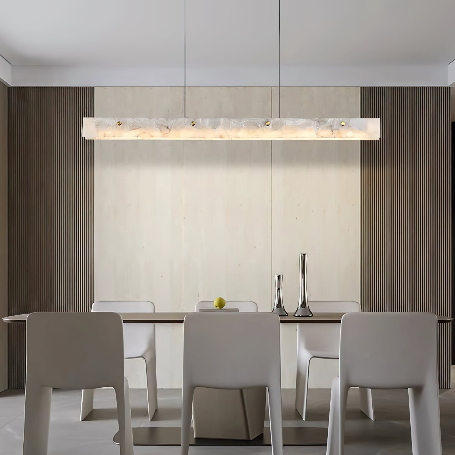 Ljomuvye LED Modern Linear Metal Pendant Light - Letslighting
