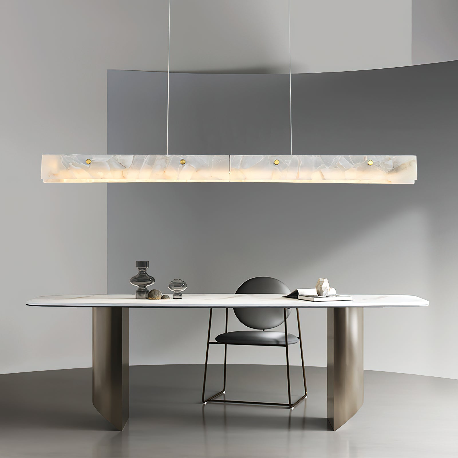 Ljomuvye LED Modern Linear Metal Pendant Light - Letslighting