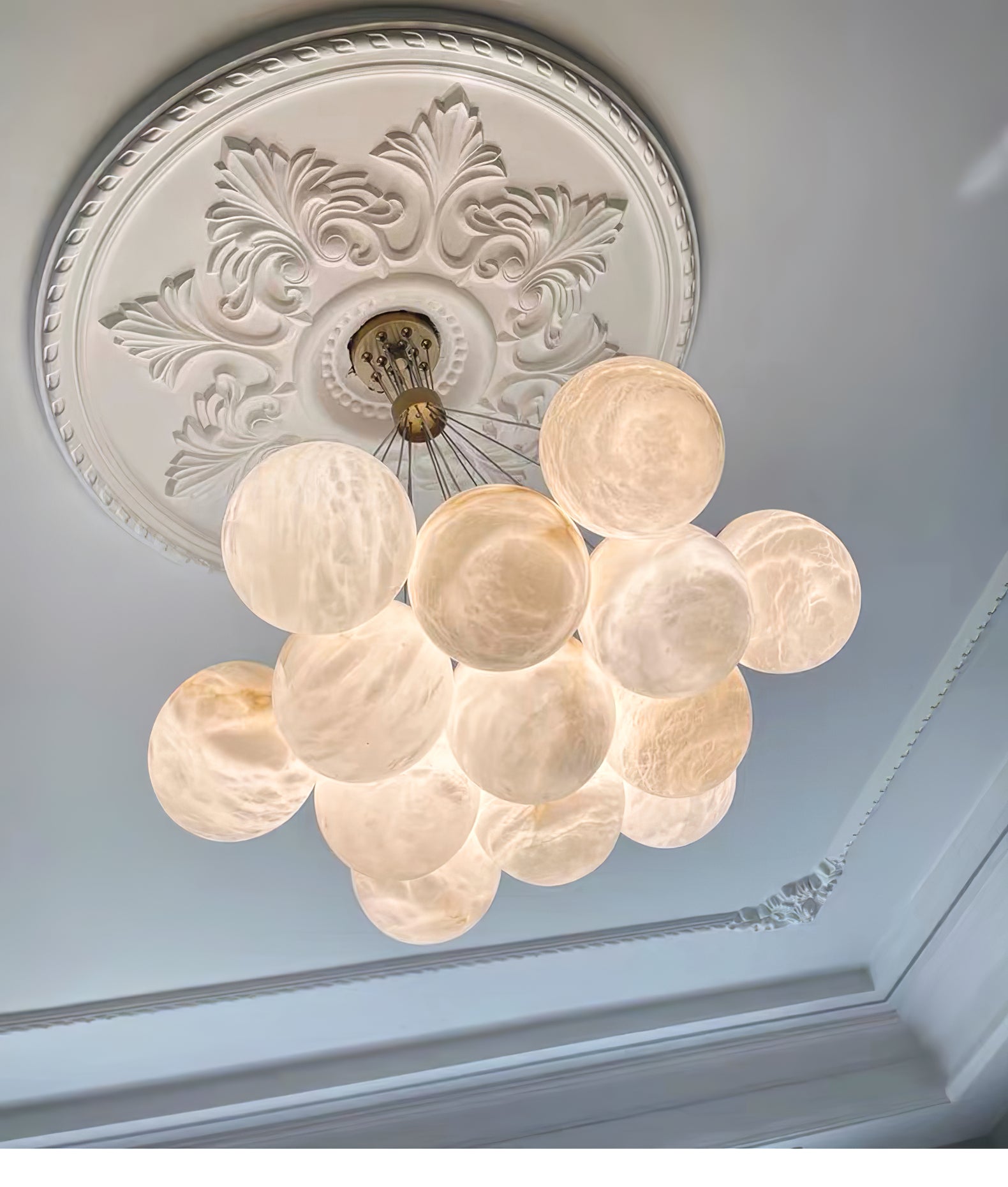 Zovenila Alabaster Chandelier - Neutralighting