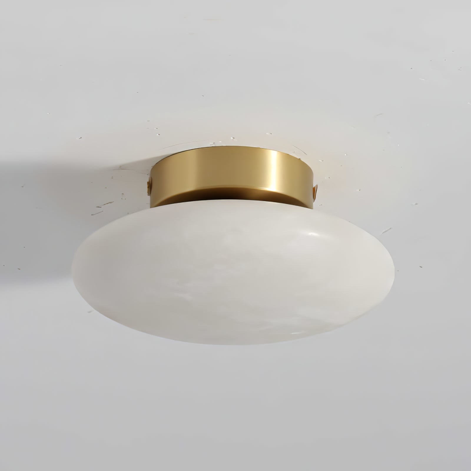 Vanorara Minimalist Alabaster Flush Mount Light - Neutralighting