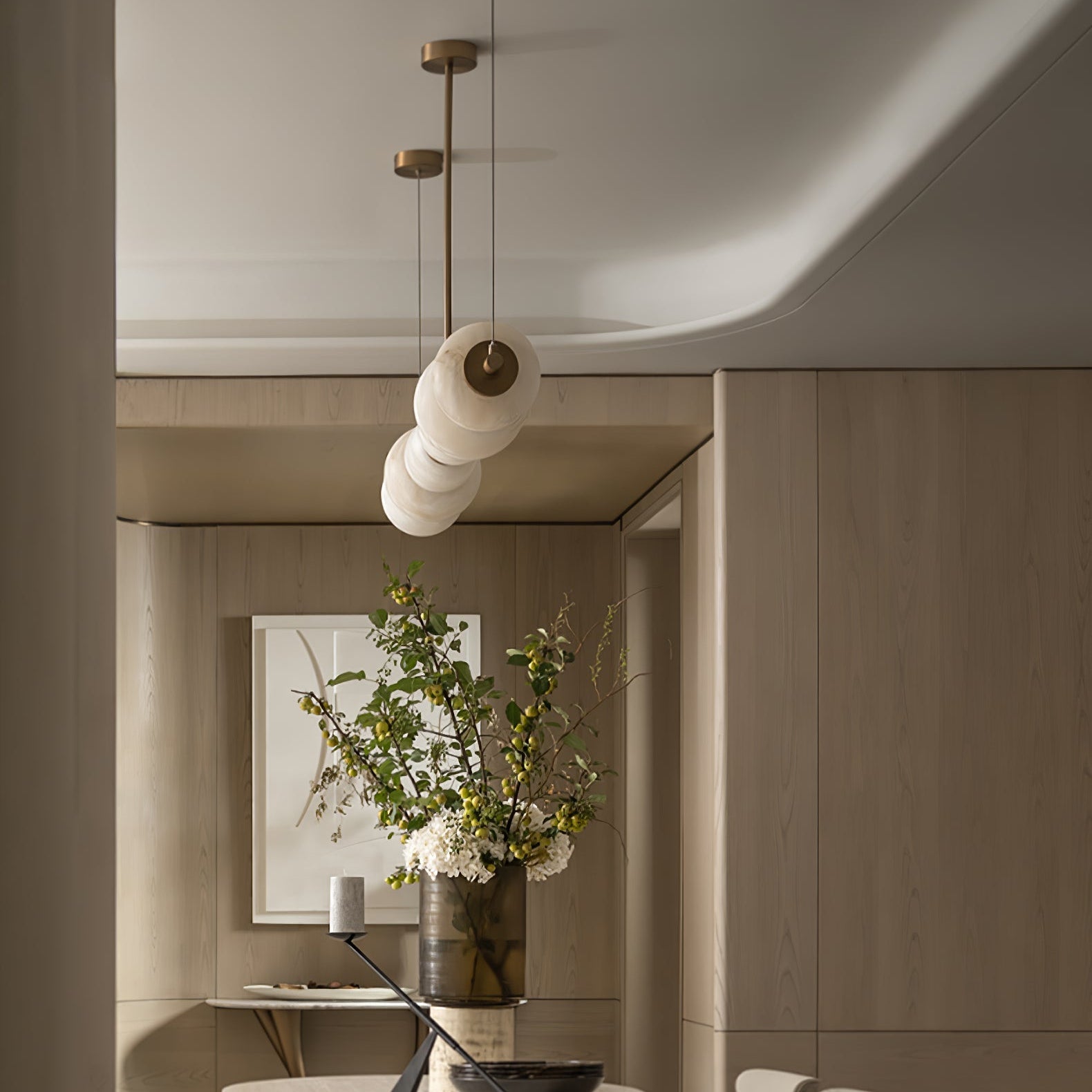 Cyrilla Alabaster Linear Pendant Light - Neutralighting