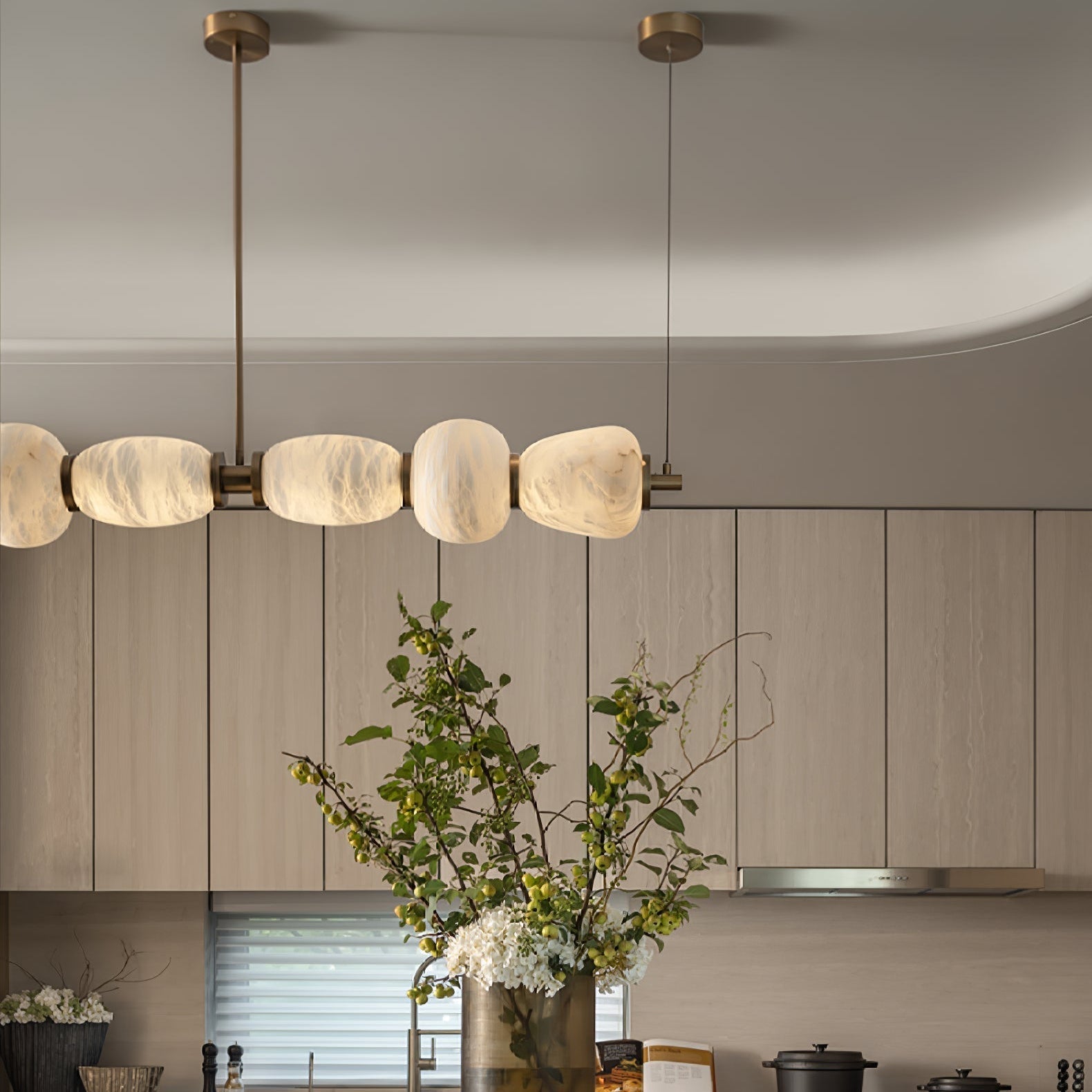 Cyrilla Alabaster Linear Pendant Light - Neutralighting