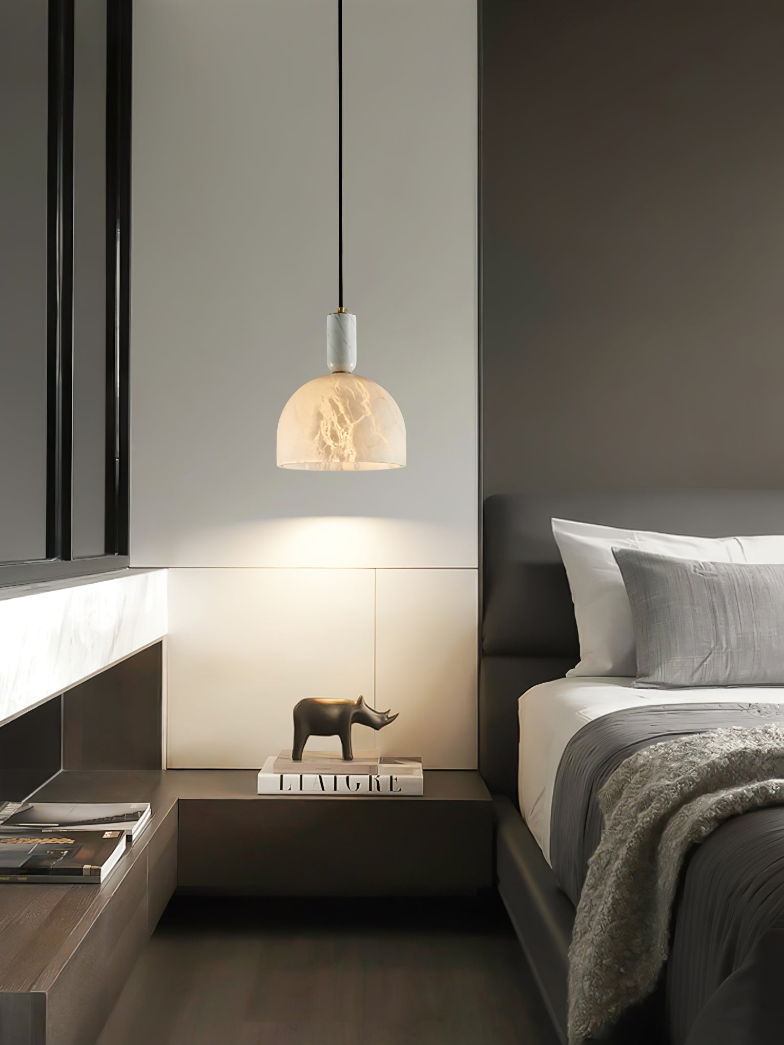 Culiror Minimalist Alabaster Pendant Light - Neutralighting